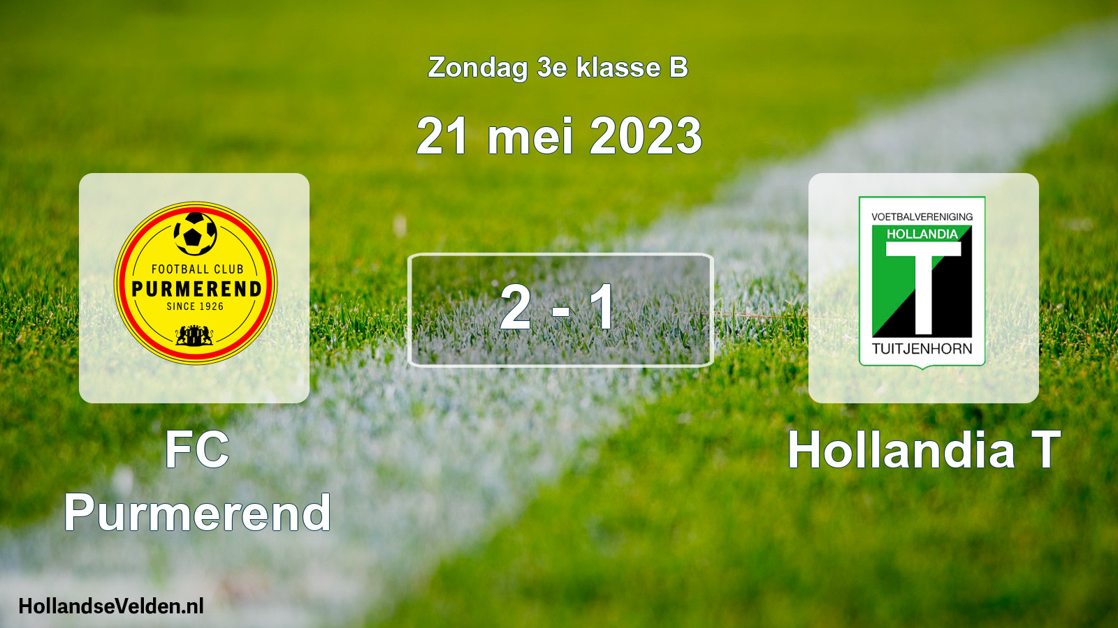 Total number of matches played: FC Purmerend - Hollandia T 2 - 1 (21 May 2023)
