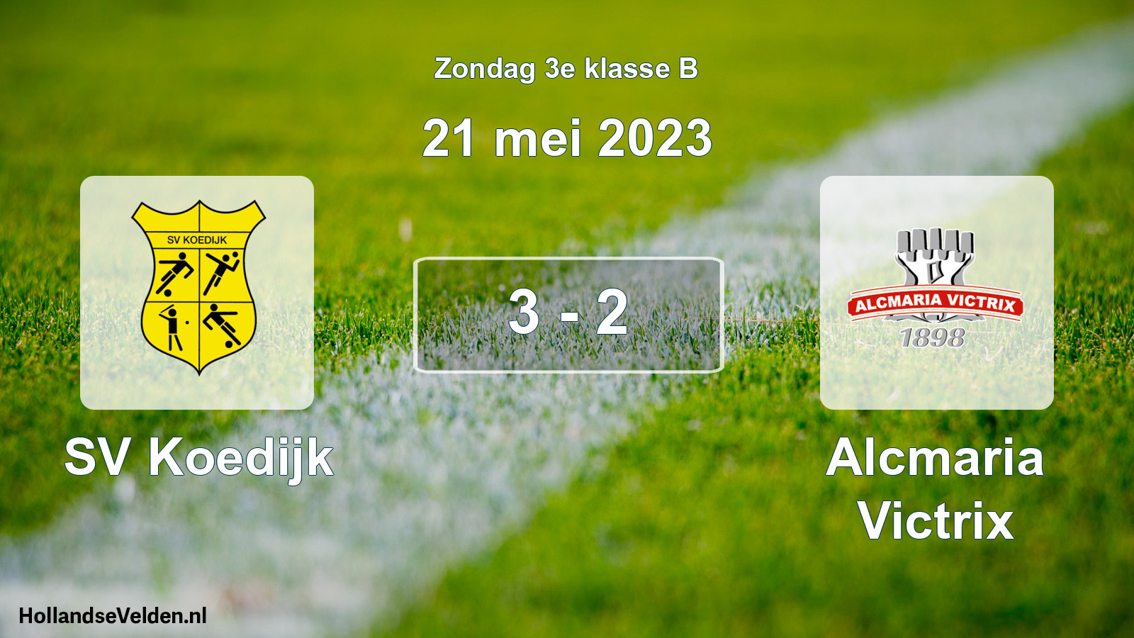 Total number of matches played: SV Koedijk - Alcmaria Victrix 3 - 2 (21 May 2023)