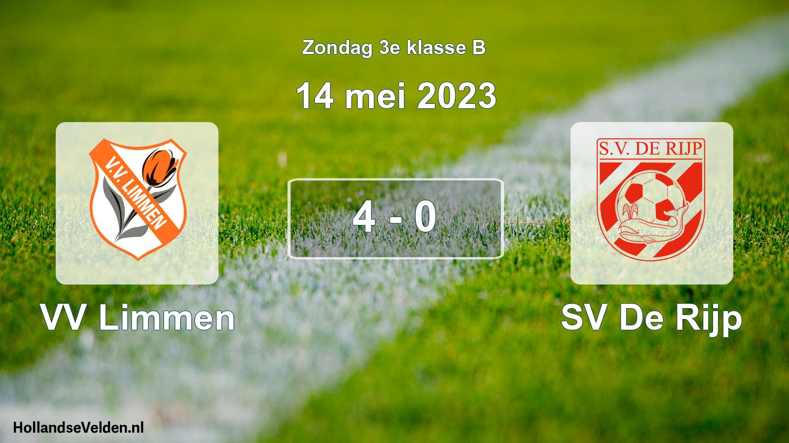 Total number of matches played: VV Limmen - SV De Rijp 4 - 0 (14 May 2023)