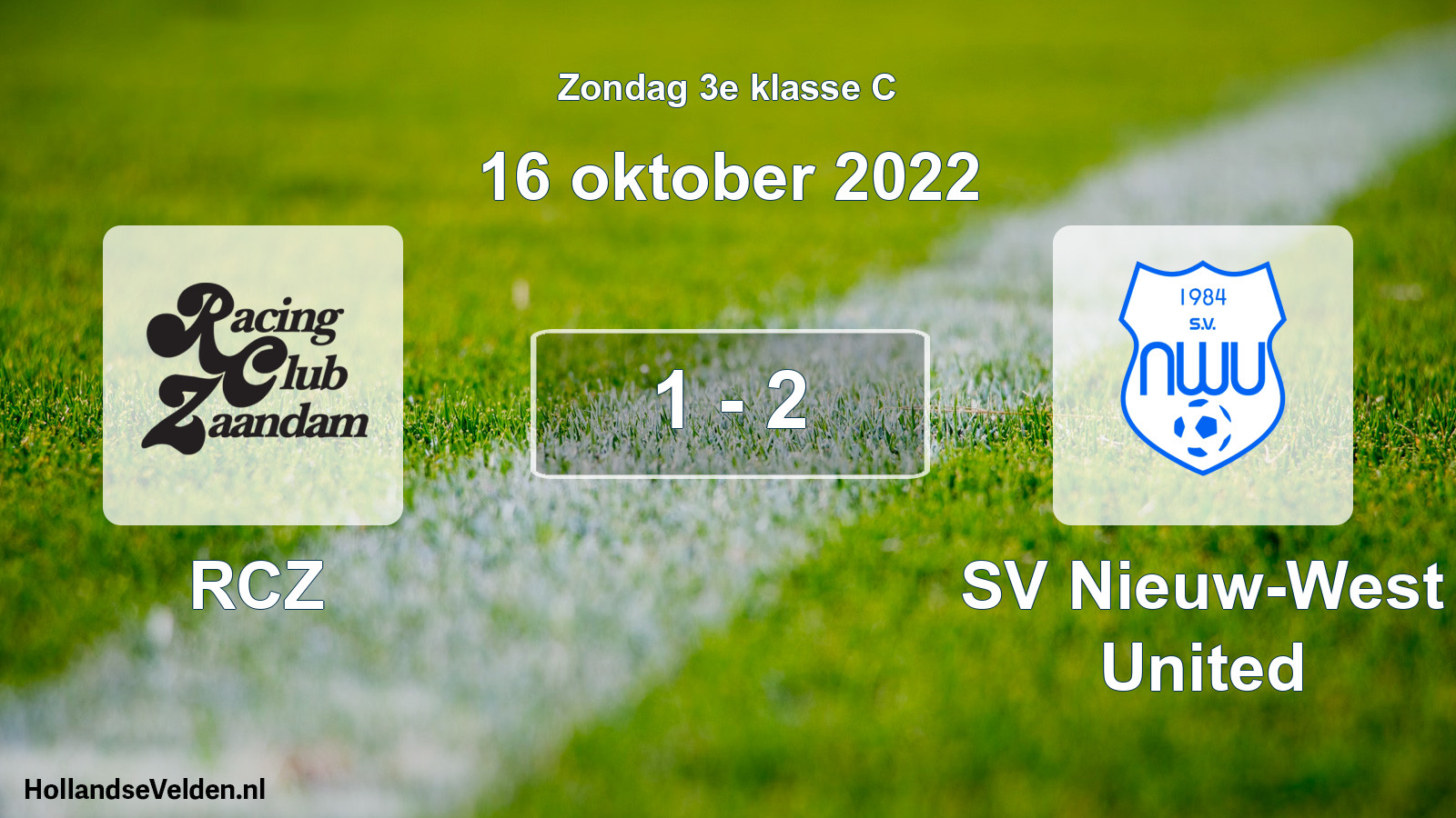 Total number of matches played: RCZ - SV Nieuw-West United 1 - 2 (16 October 2022)