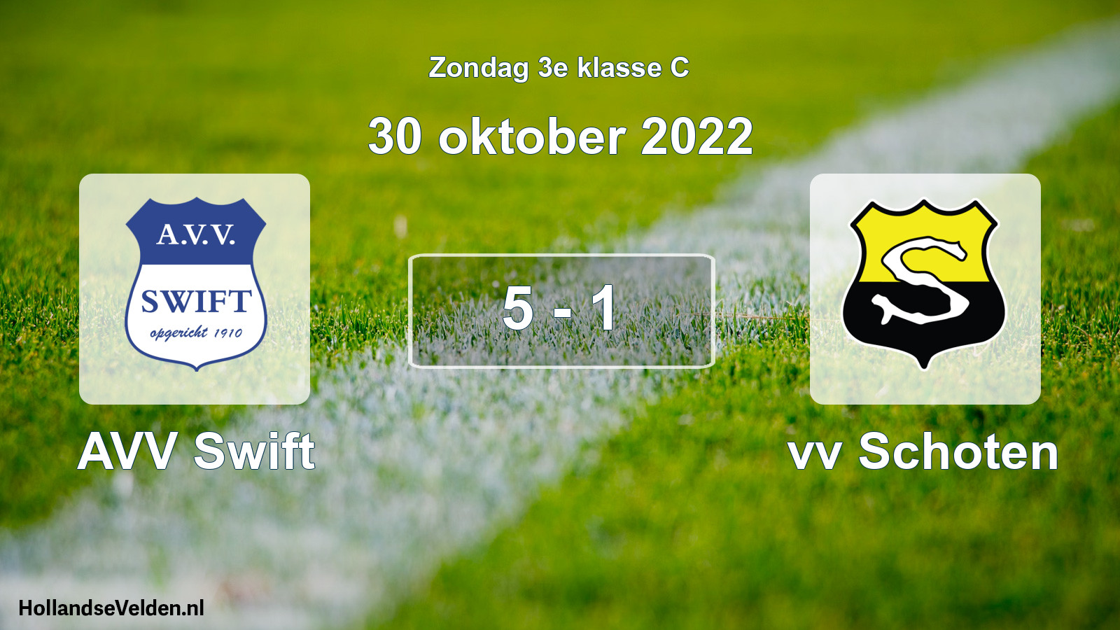 Total number of matches played: AVV Swift - vv Schoten 5 - 1 (30 October 2022)
