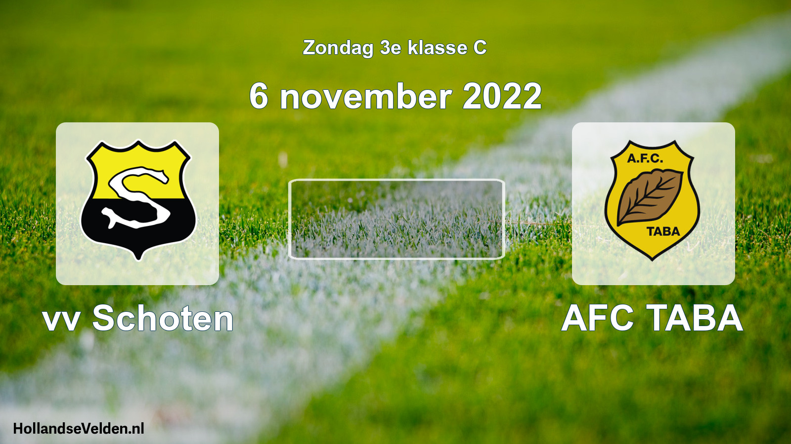 Scheduled Match: vv Schoten - AFC TABA (6 November 2022)