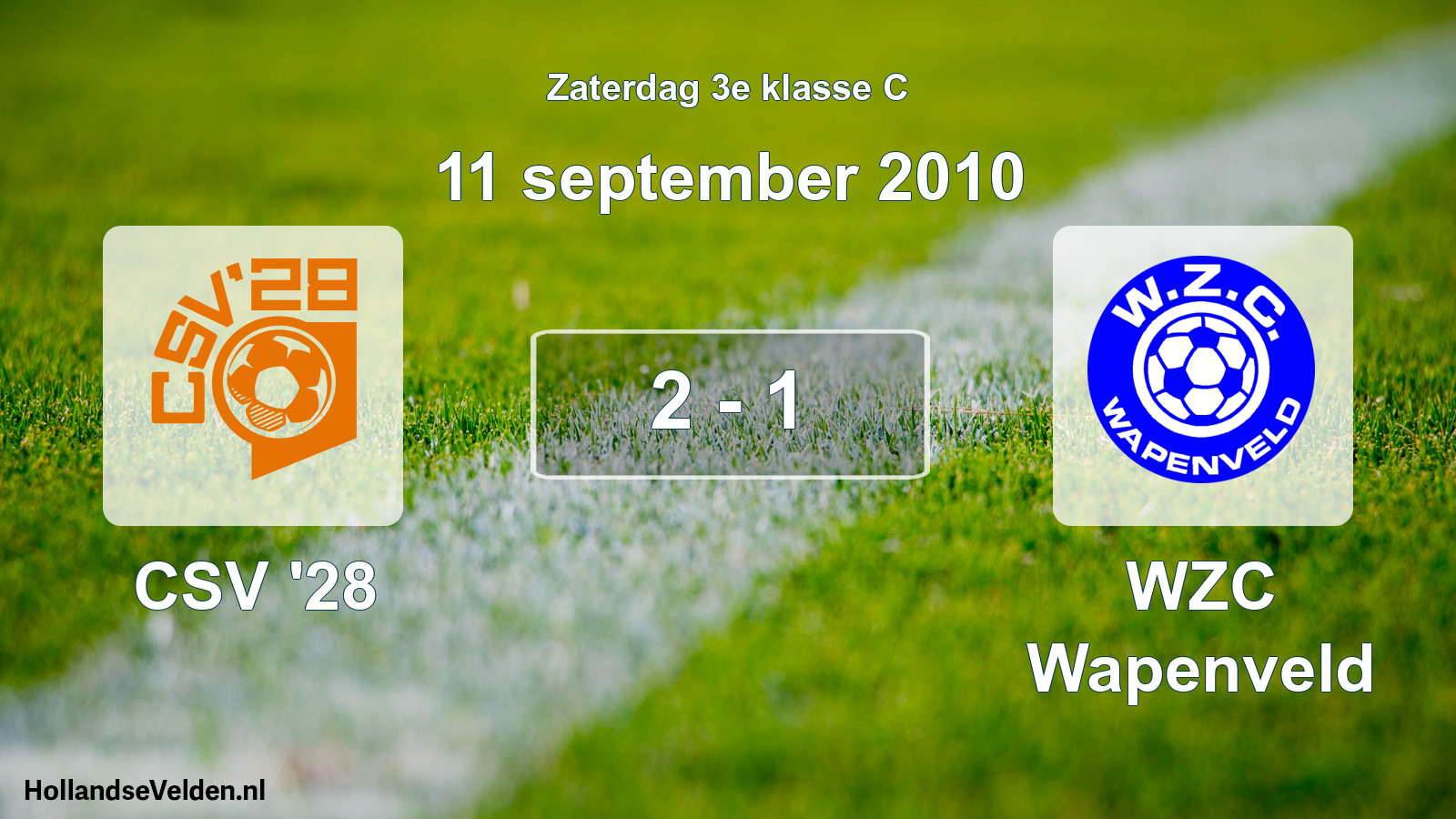 Total number of matches played: CSV '28 - WZC Wapenveld 2 - 1 (11 September 2010)
