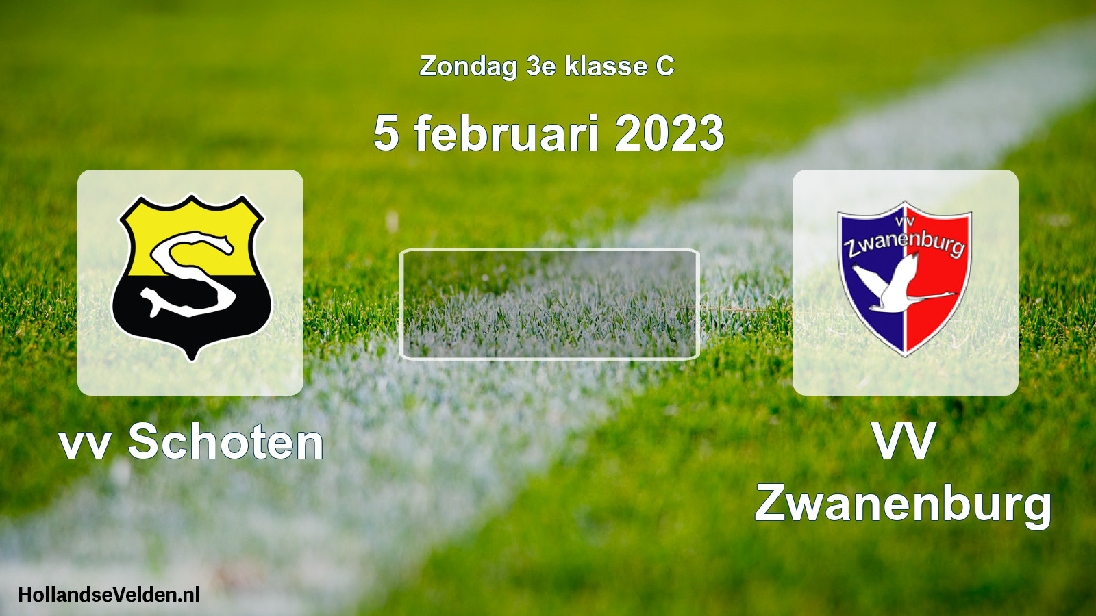 Scheduled Match: vv Schoten - VV Zwanenburg (5 February 2023)
