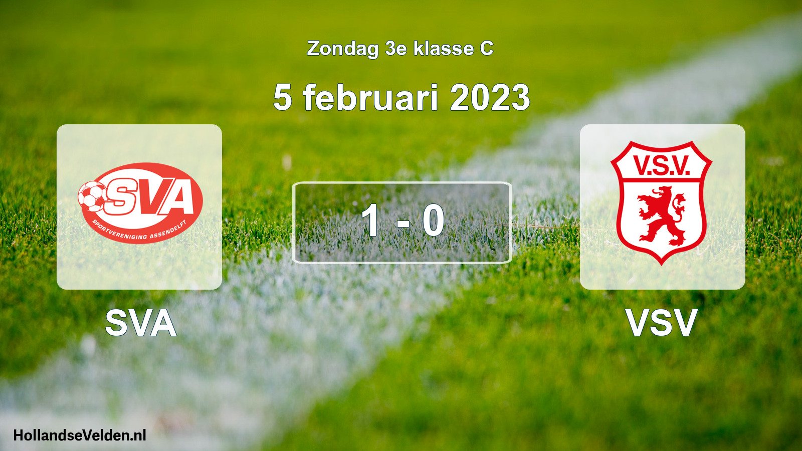 Total number of matches played: SVA - VSV 1 - 0 (5 February 2023)