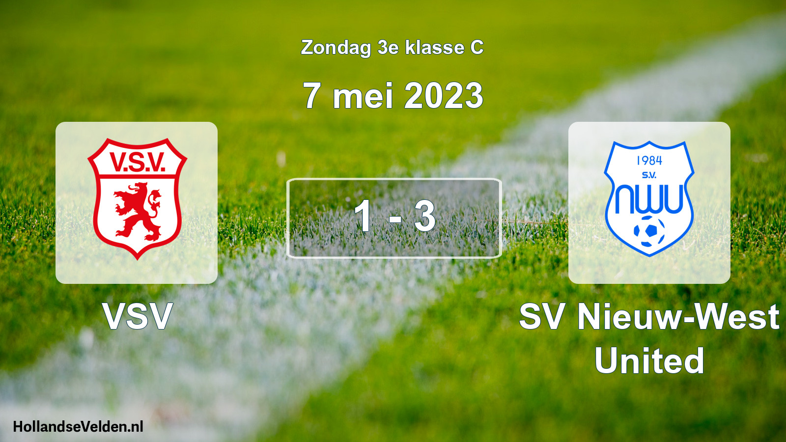 Total number of matches played: VSV - SV Nieuw-West United 1 - 3 (7 May 2023)