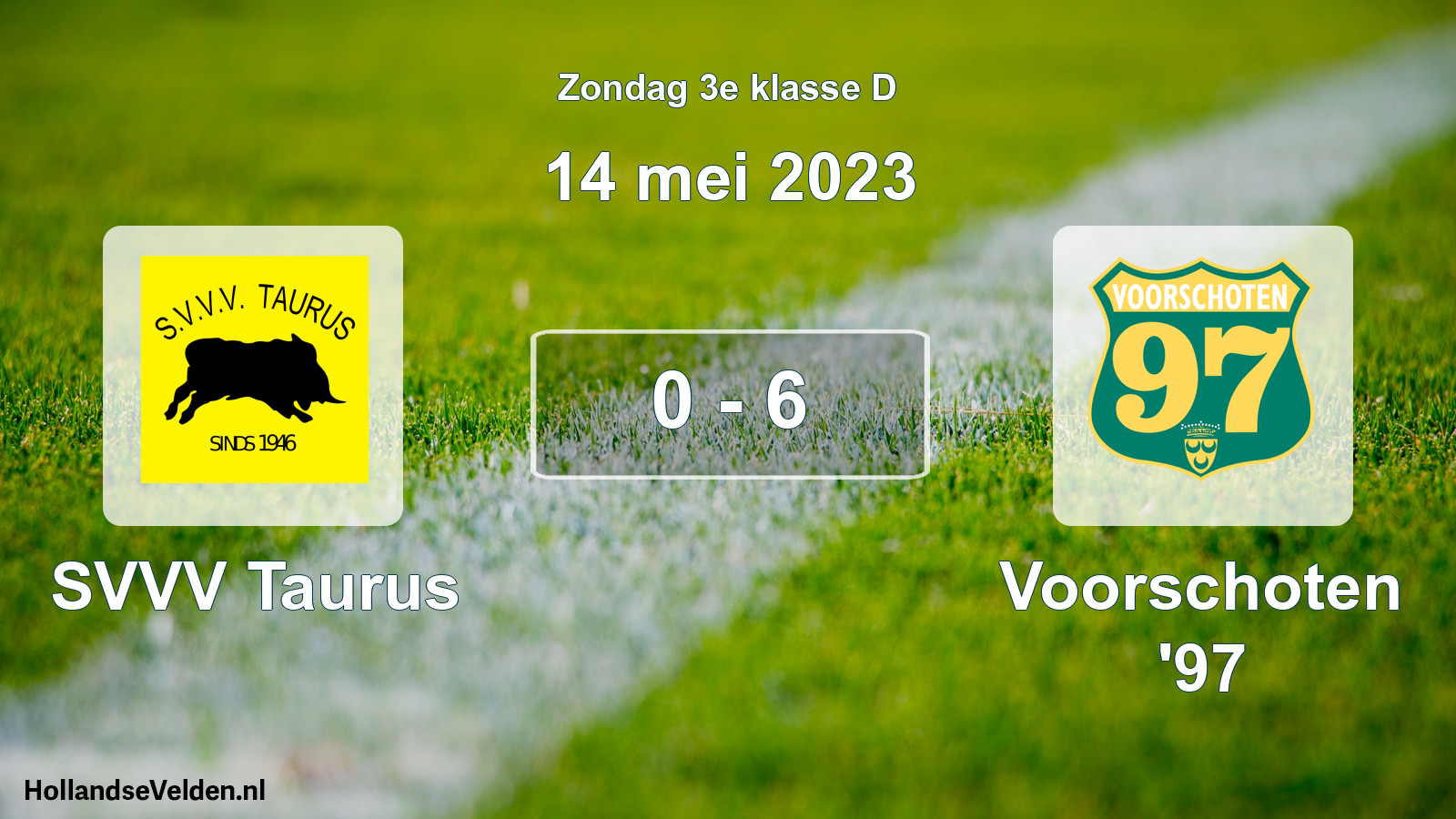 Total number of matches played: SVVV Taurus - Voorschoten '97 0 - 6 (14 May 2023)