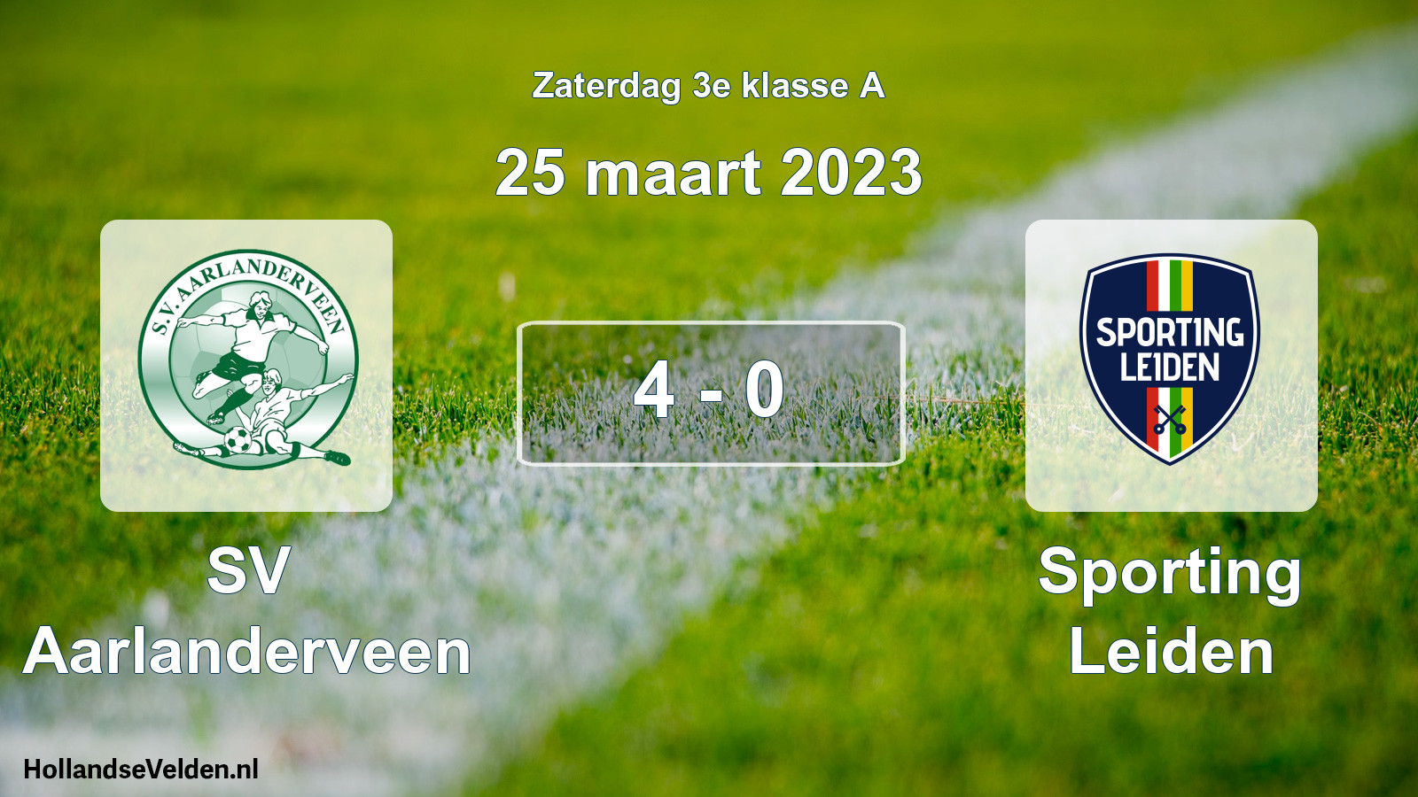 Total number of matches played: SV Aarlanderveen - Sporting Leiden 4 - 0 (25 March 2023)