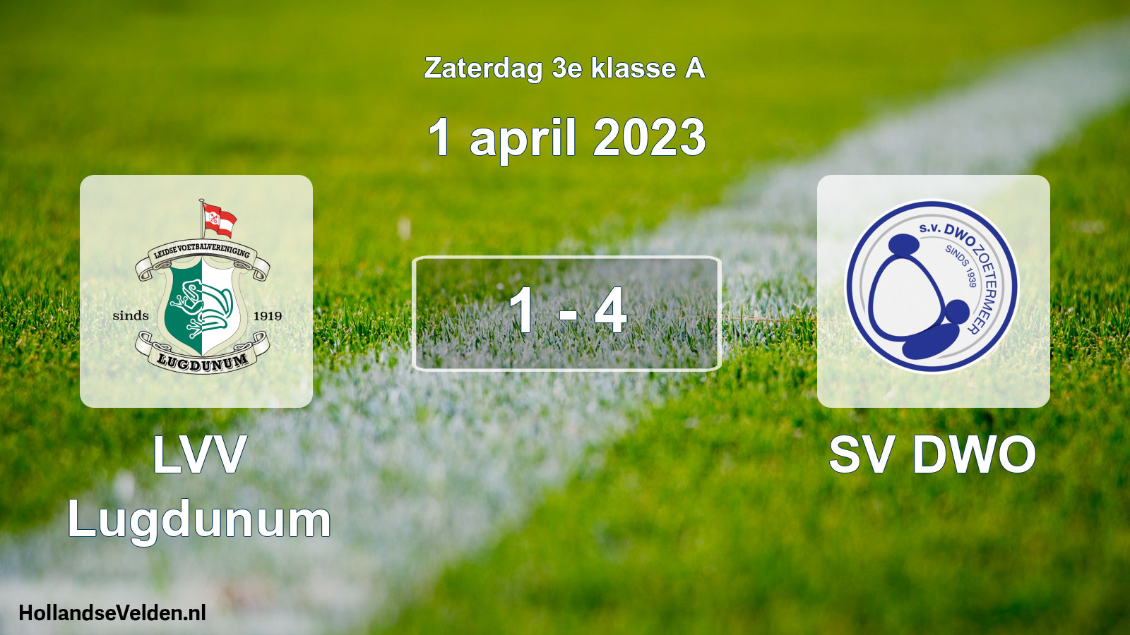 Total number of matches played: LVV Lugdunum - SV DWO 1 - 4 (1 April 2023)