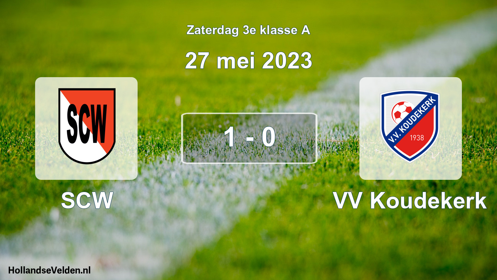 Total number of matches played: SCW - VV Koudekerk 1 - 0 (27 May 2023)
