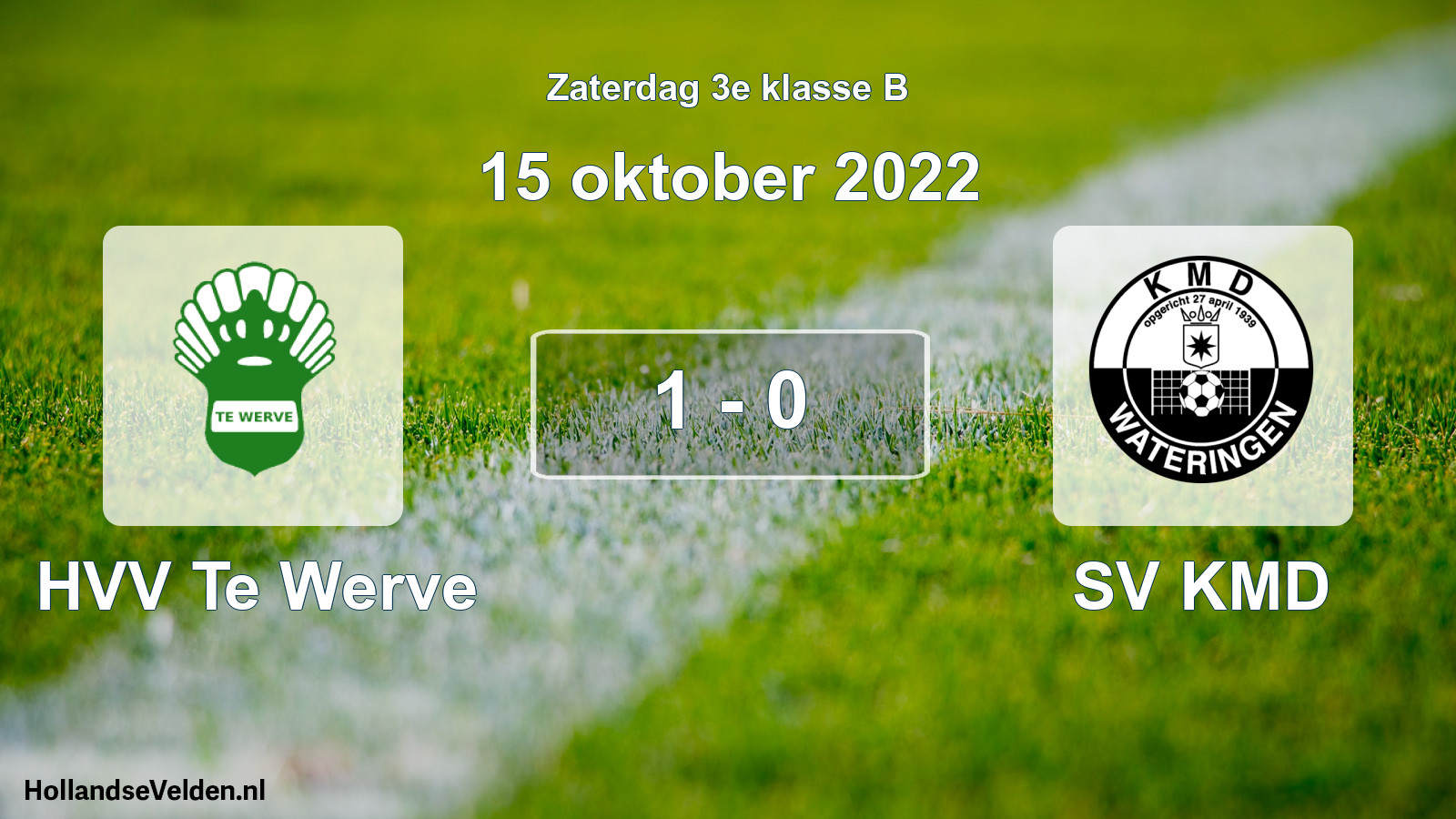 Total number of matches played: HVV Te Werve - SV KMD 1 - 0 (15 October 2022)