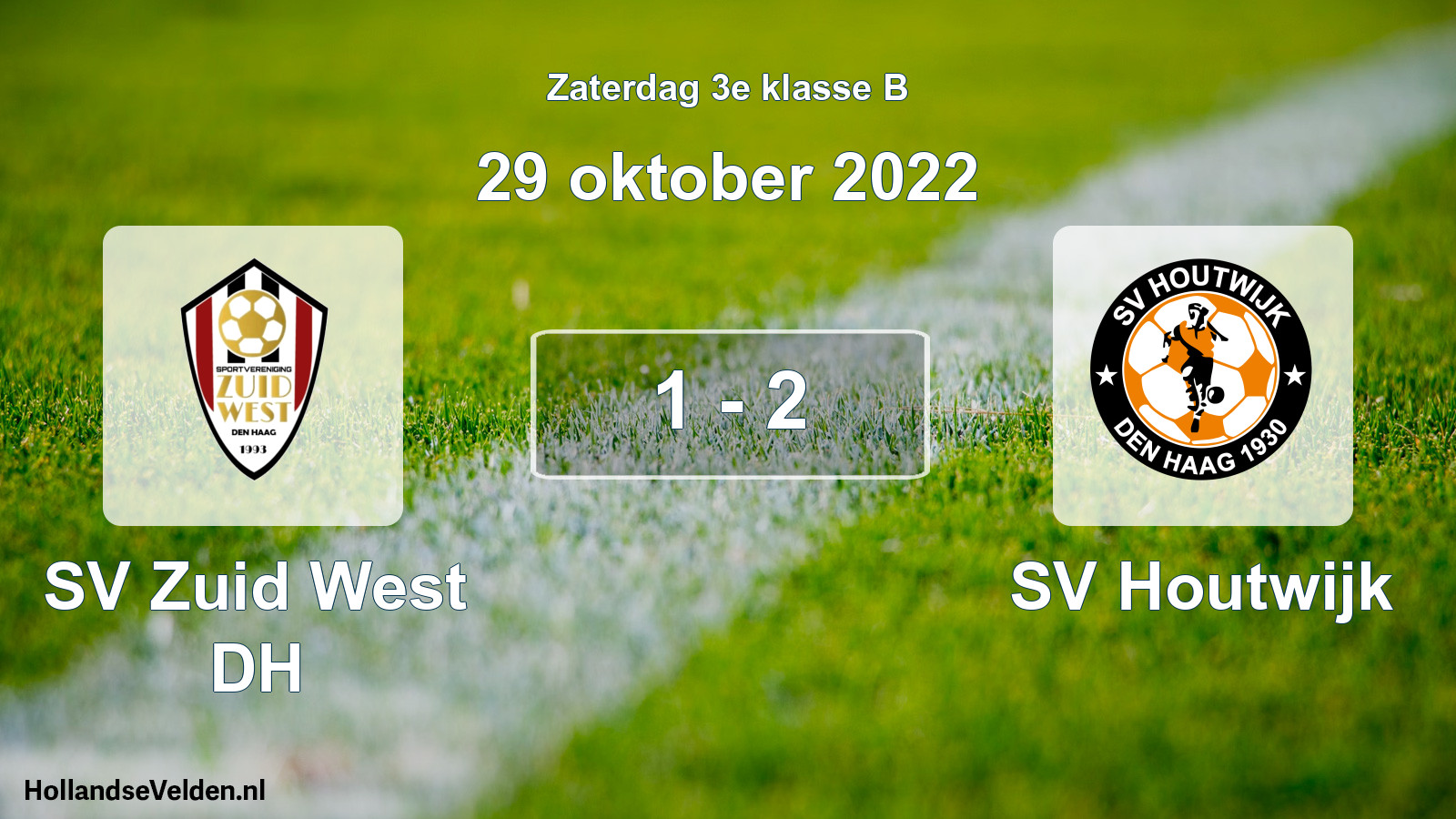 Total number of matches played: SV Zuid West DH - SV Houtwijk 1 - 2 (29 October 2022)