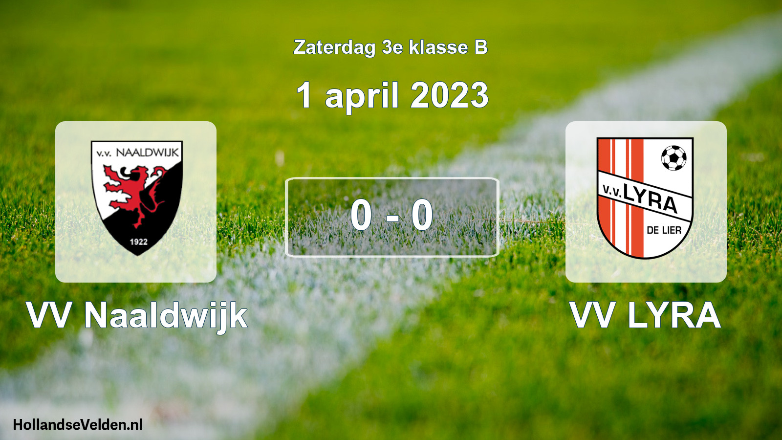 Total number of matches played: VV Naaldwijk - VV LYRA 0 - 0 (1 April 2023)