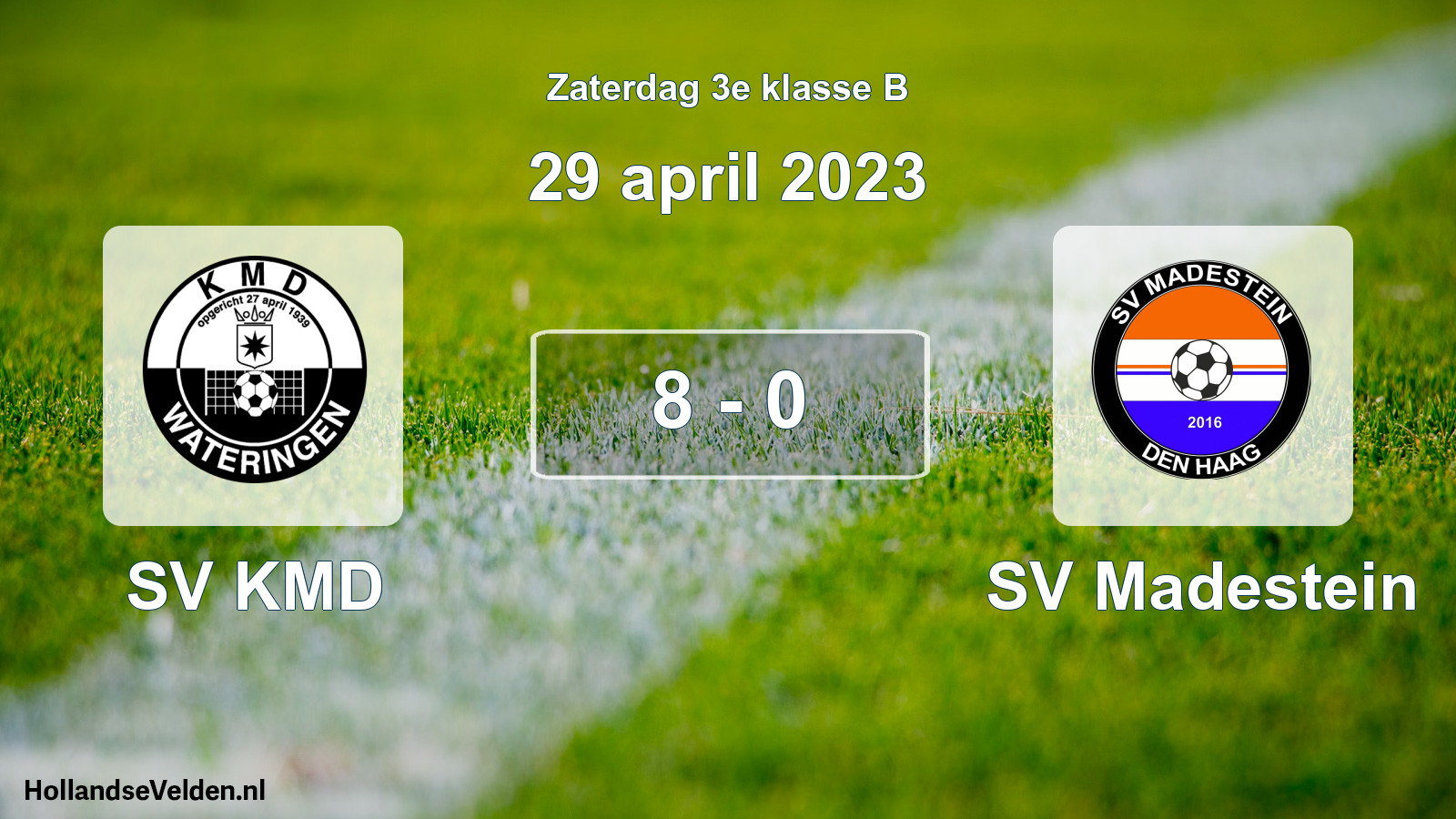 Total number of matches played: SV KMD - SV Madestein 8 - 0 (29 April 2023)
