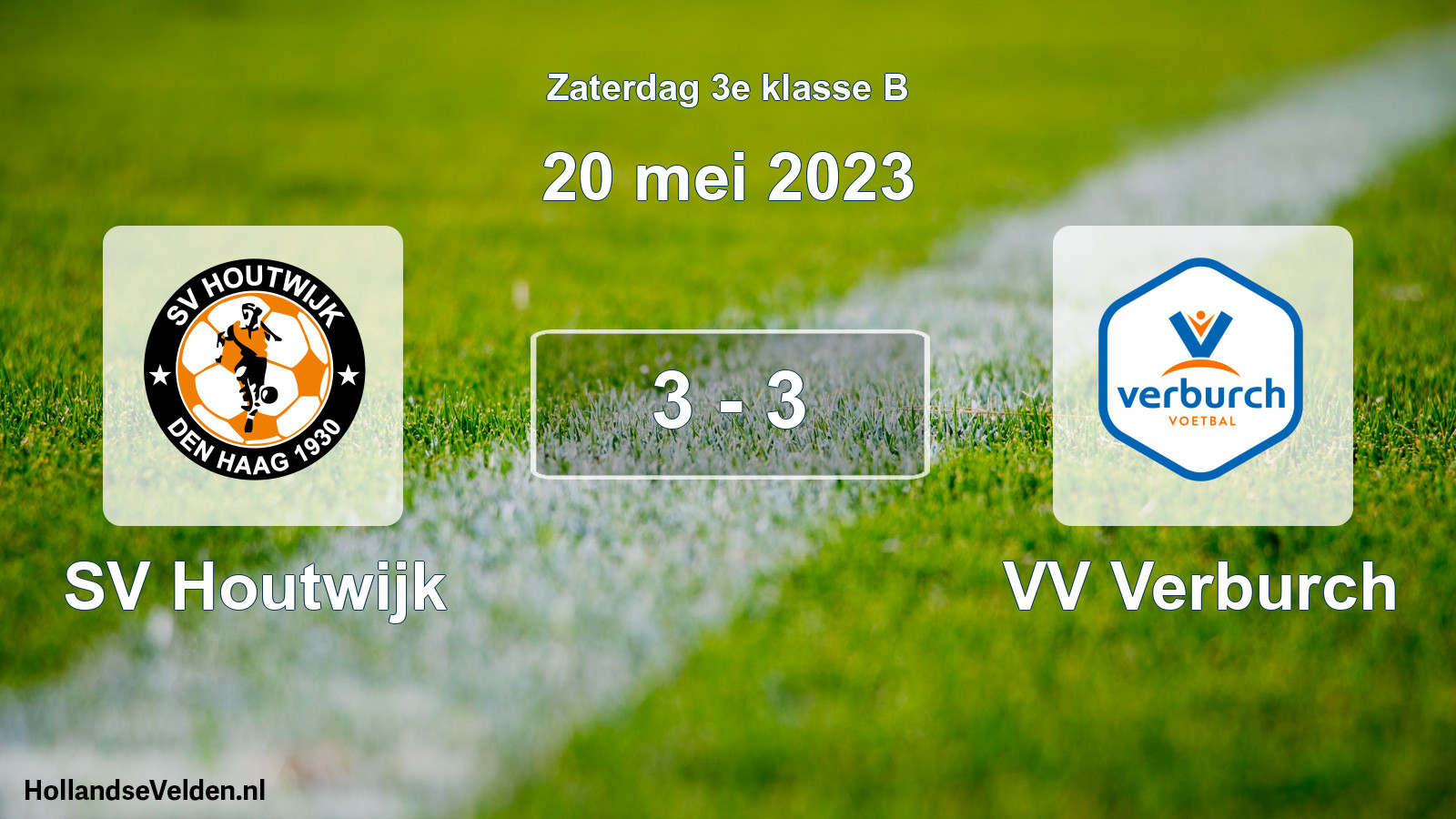 Total number of matches played: SV Houtwijk - VV Verburch 3 - 3 (20 May 2023)