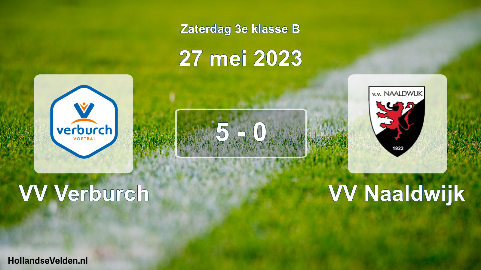 Total number of matches played: VV Verburch - VV Naaldwijk 5 - 0 (27 May 2023)