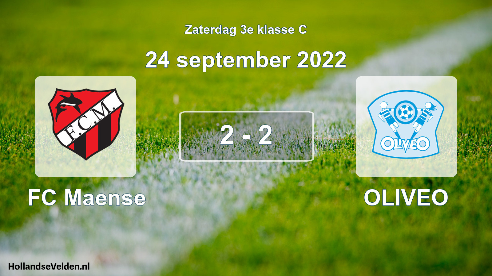 Total number of matches played: FC Maense - OLIVEO 2 - 2 (24 September 2022)