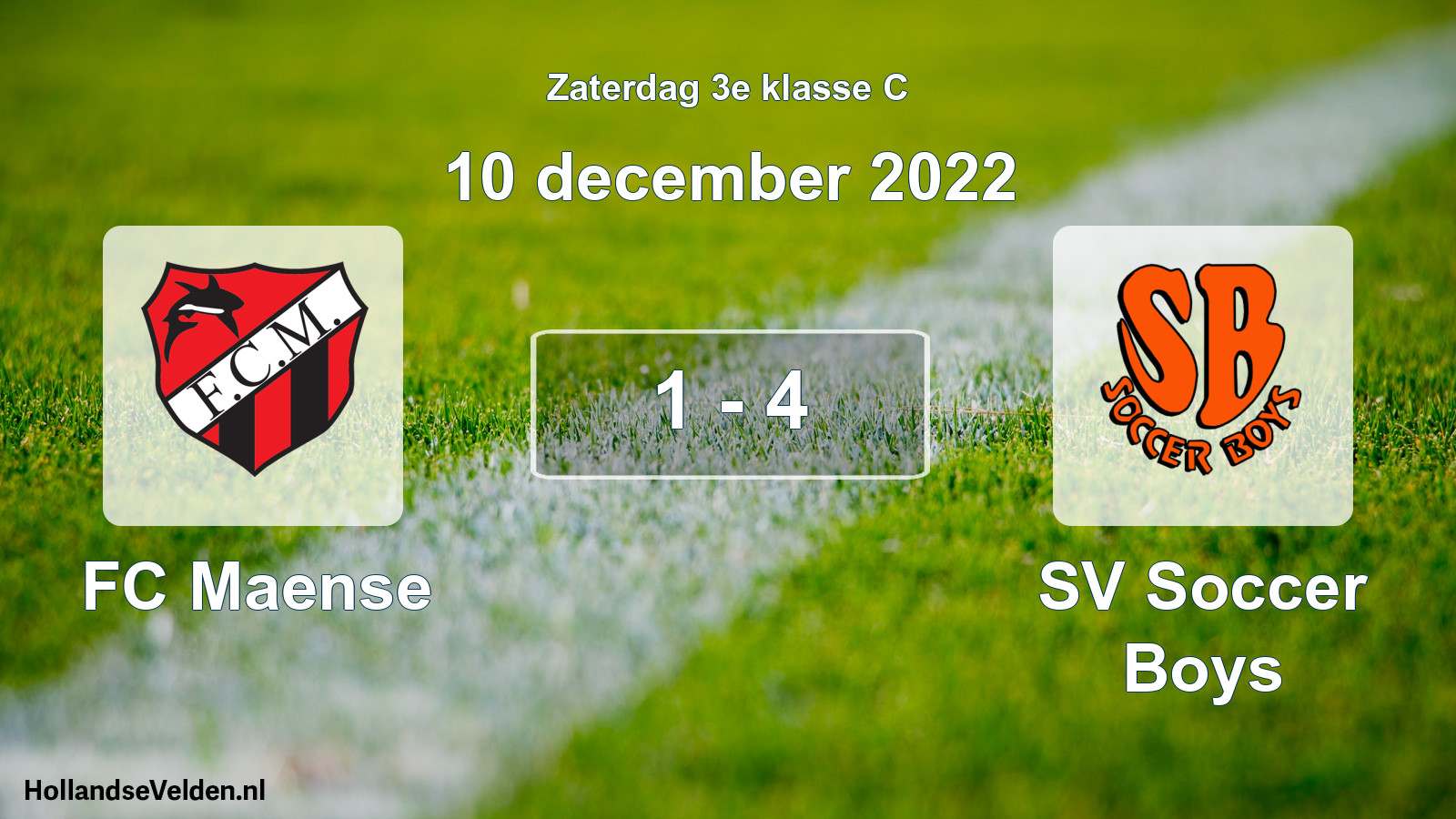 Total number of matches played: FC Maense - SV Soccer Boys 1 - 4 (10 December 2022)