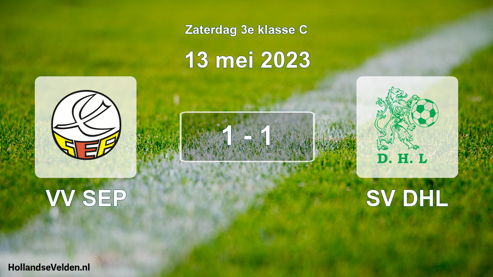 Total number of matches played: VV SEP - SV DHL 1 - 1 (13 May 2023)