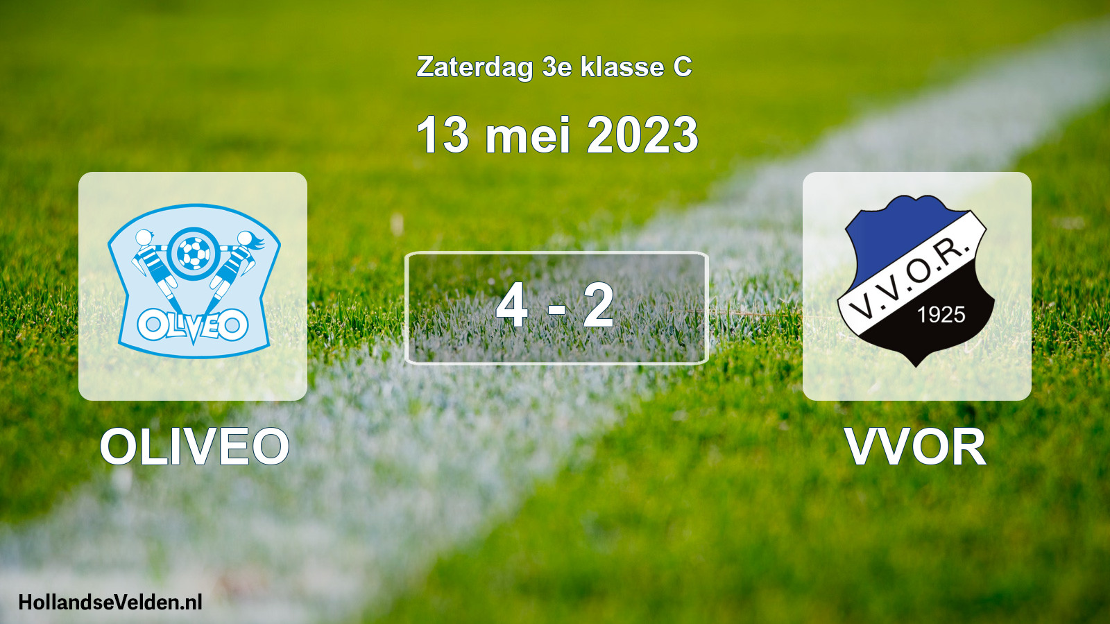 Total number of matches played: OLIVEO - VVOR 4 - 2 (13 May 2023)