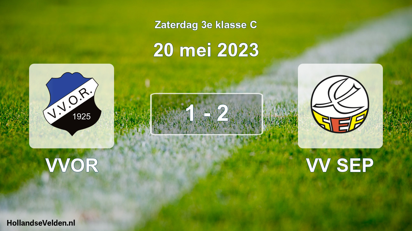 Total number of matches played: VVOR - VV SEP 1 - 2 (20 May 2023)