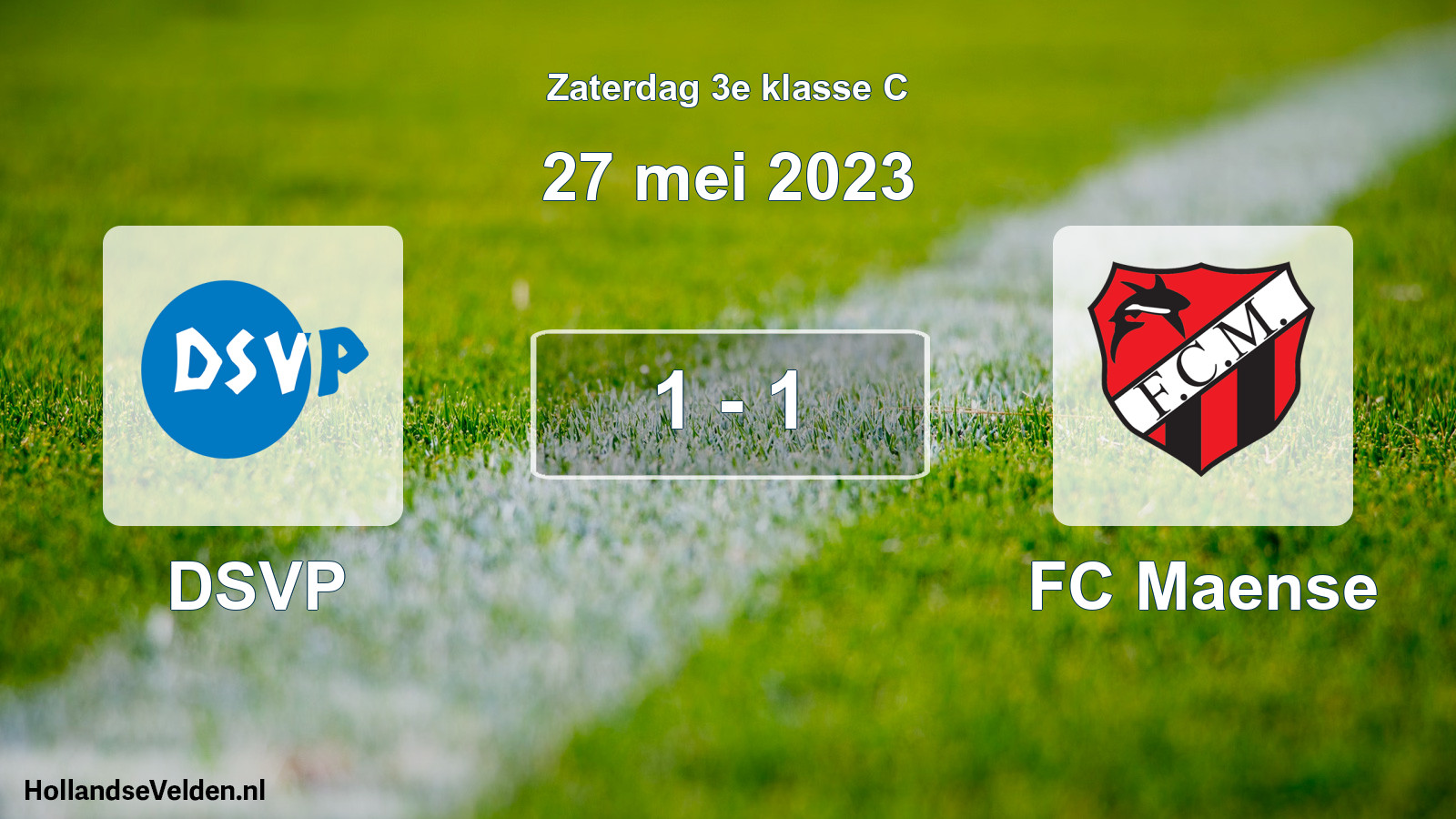 Total number of matches played: DSVP - FC Maense 1 - 1 (27 May 2023)