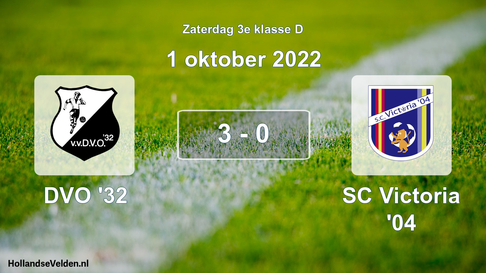 Total number of matches played: DVO '32 - SC Victoria '04 3 - 0 (1 October 2022)