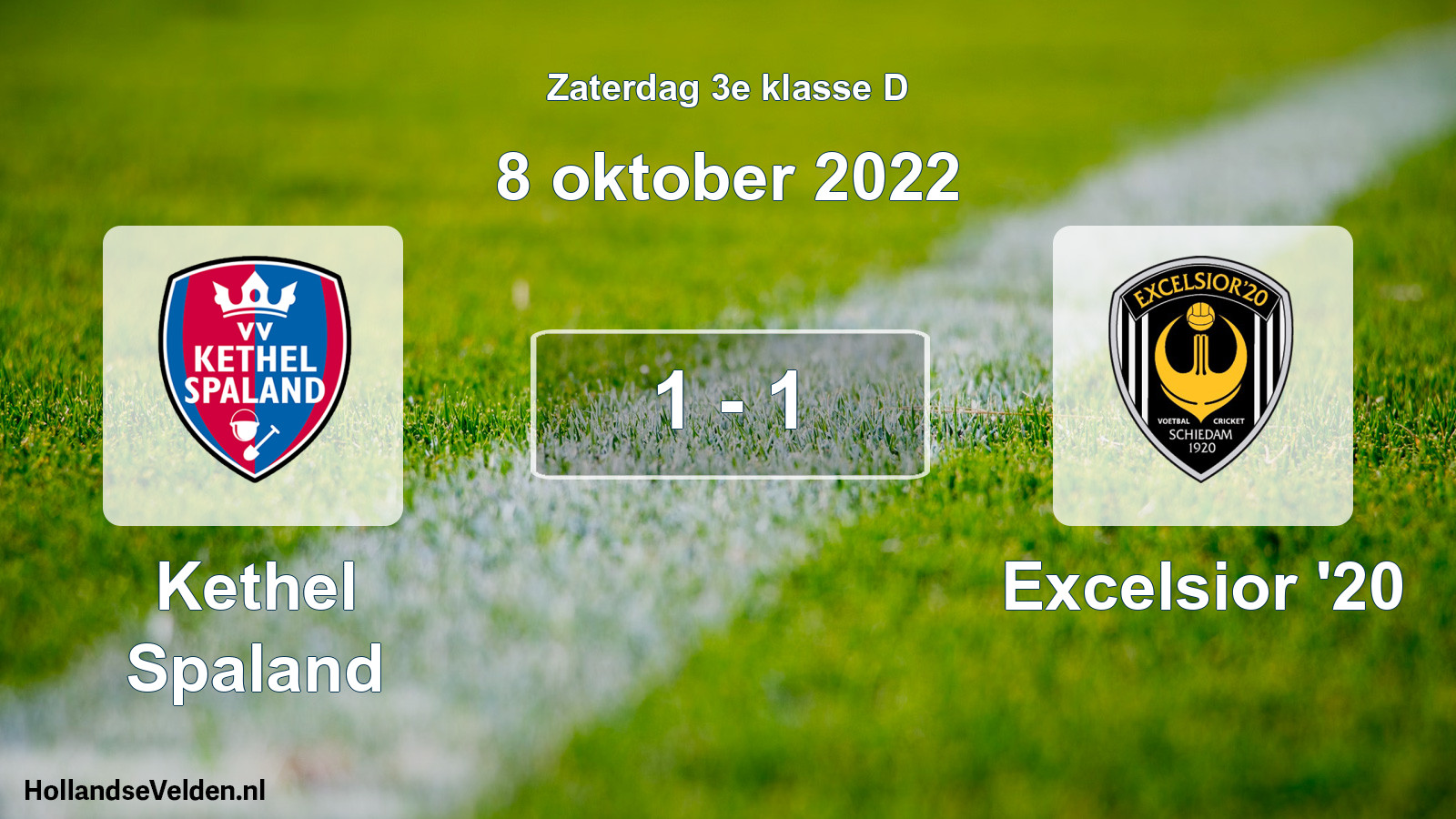 Total number of matches played: Kethel Spaland - Excelsior '20 1 - 1 (8 October 2022)