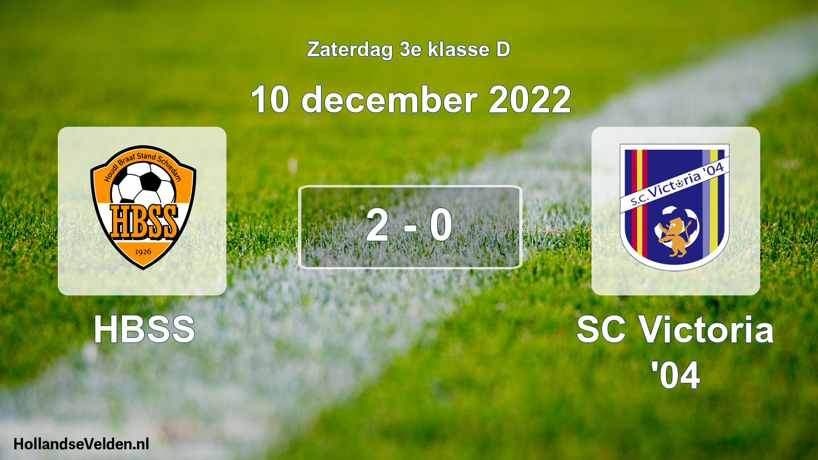 Total number of matches played: HBSS - SC Victoria '04 2 - 0 (10 December 2022)