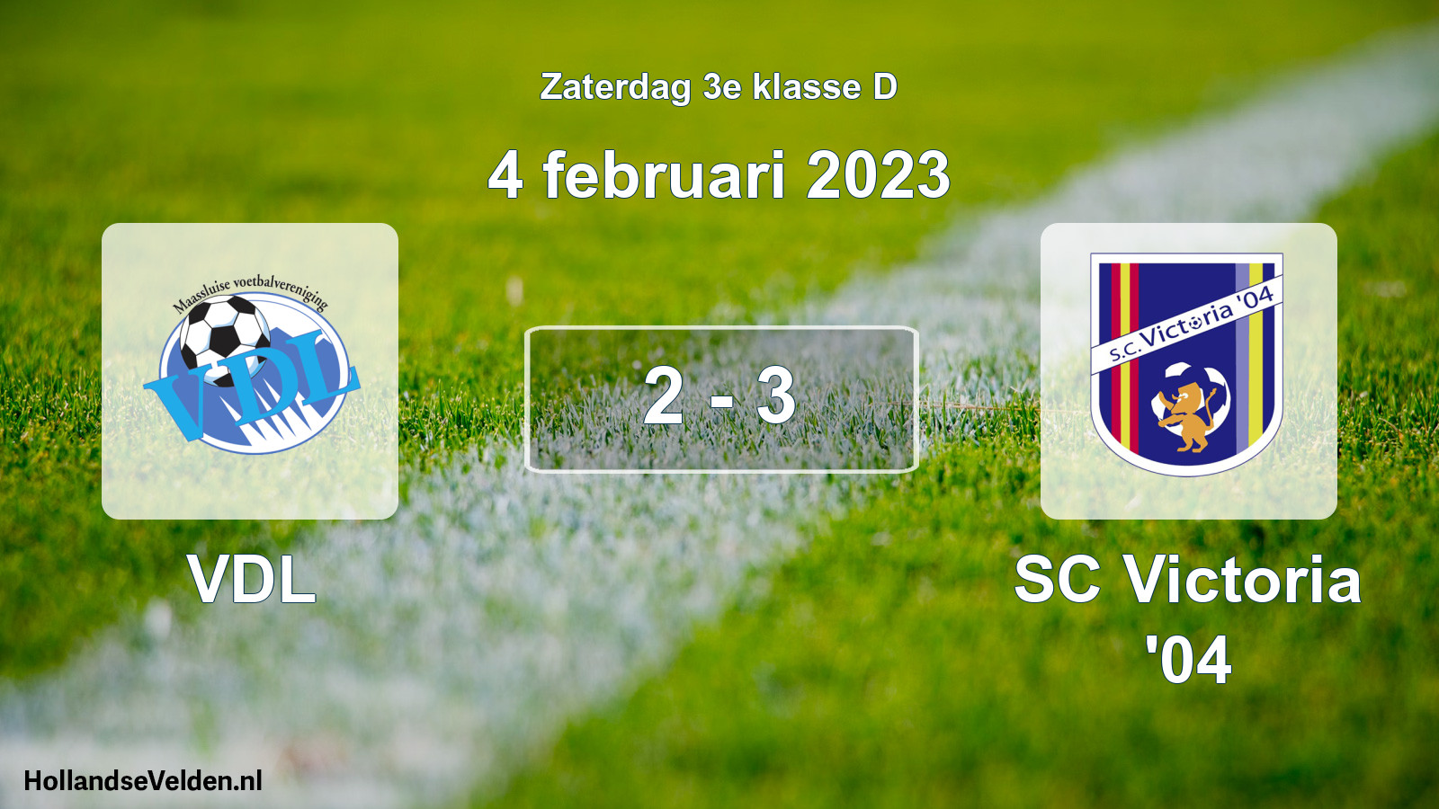 Total number of matches played: VDL - SC Victoria '04 2 - 3 (4 February 2023)