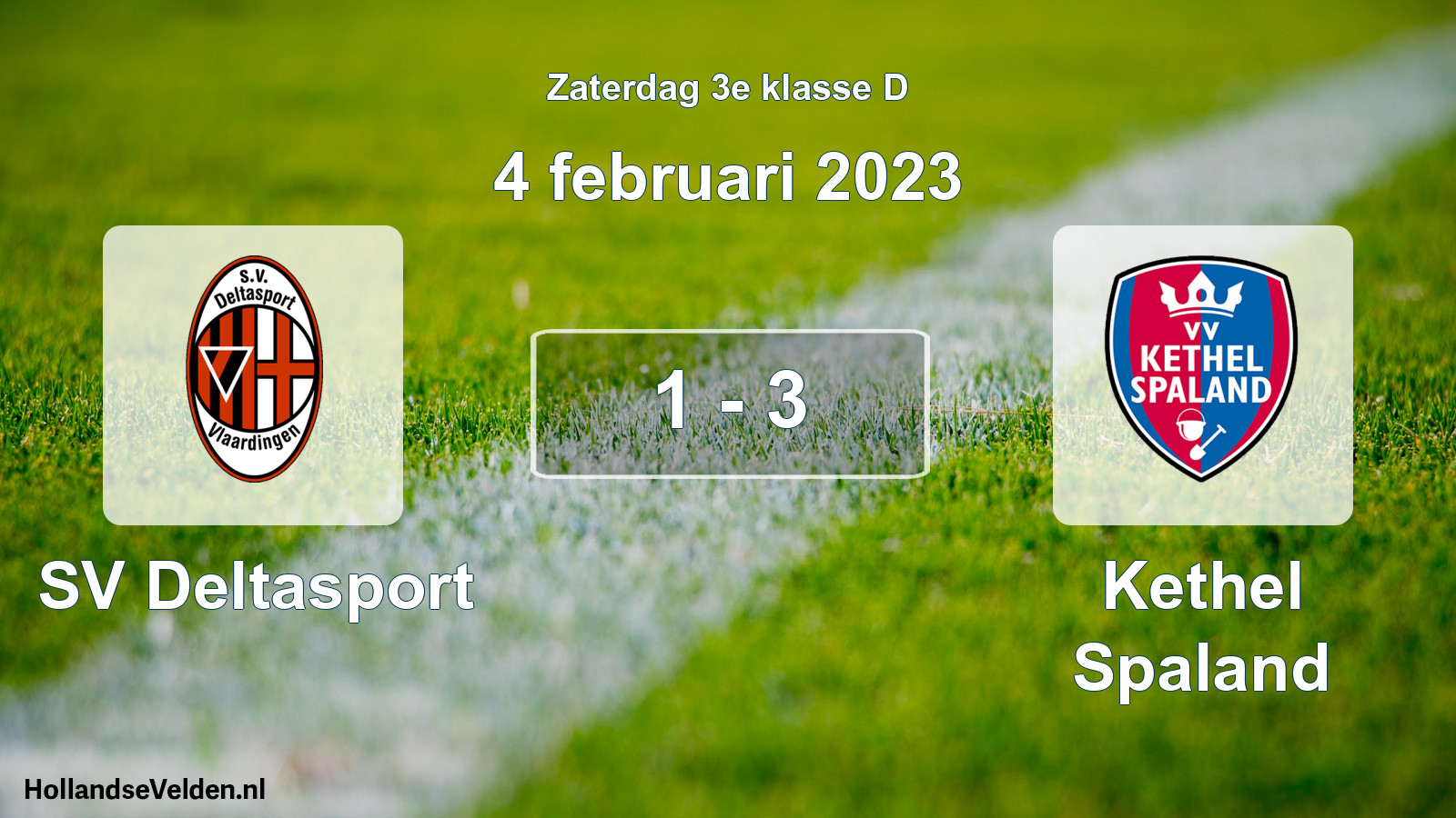 Total number of matches played: SV Deltasport - Kethel Spaland 1 - 3 (4 February 2023)