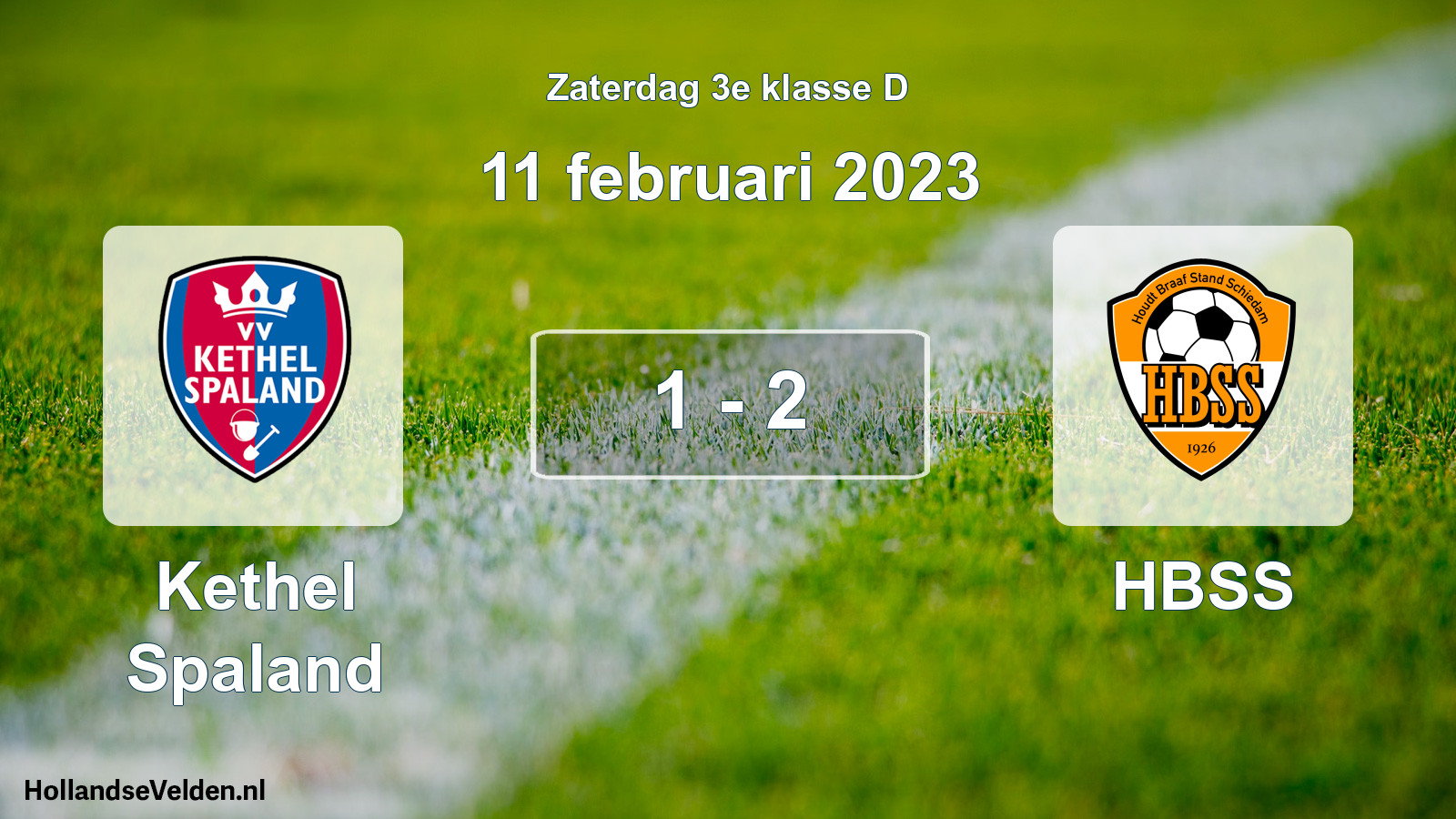 Total number of matches played: Kethel Spaland - HBSS 1 - 2 (11 February 2023)