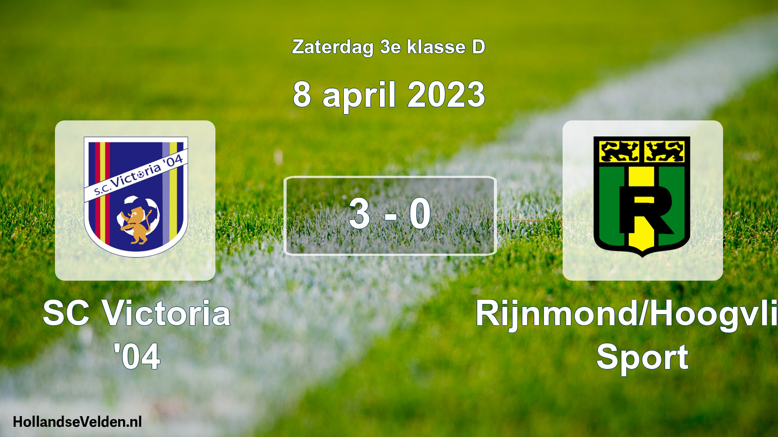 Total number of matches played: SC Victoria '04 - Rijnmond/Hoogvliet Sport 3 - 0 (8 April 2023)