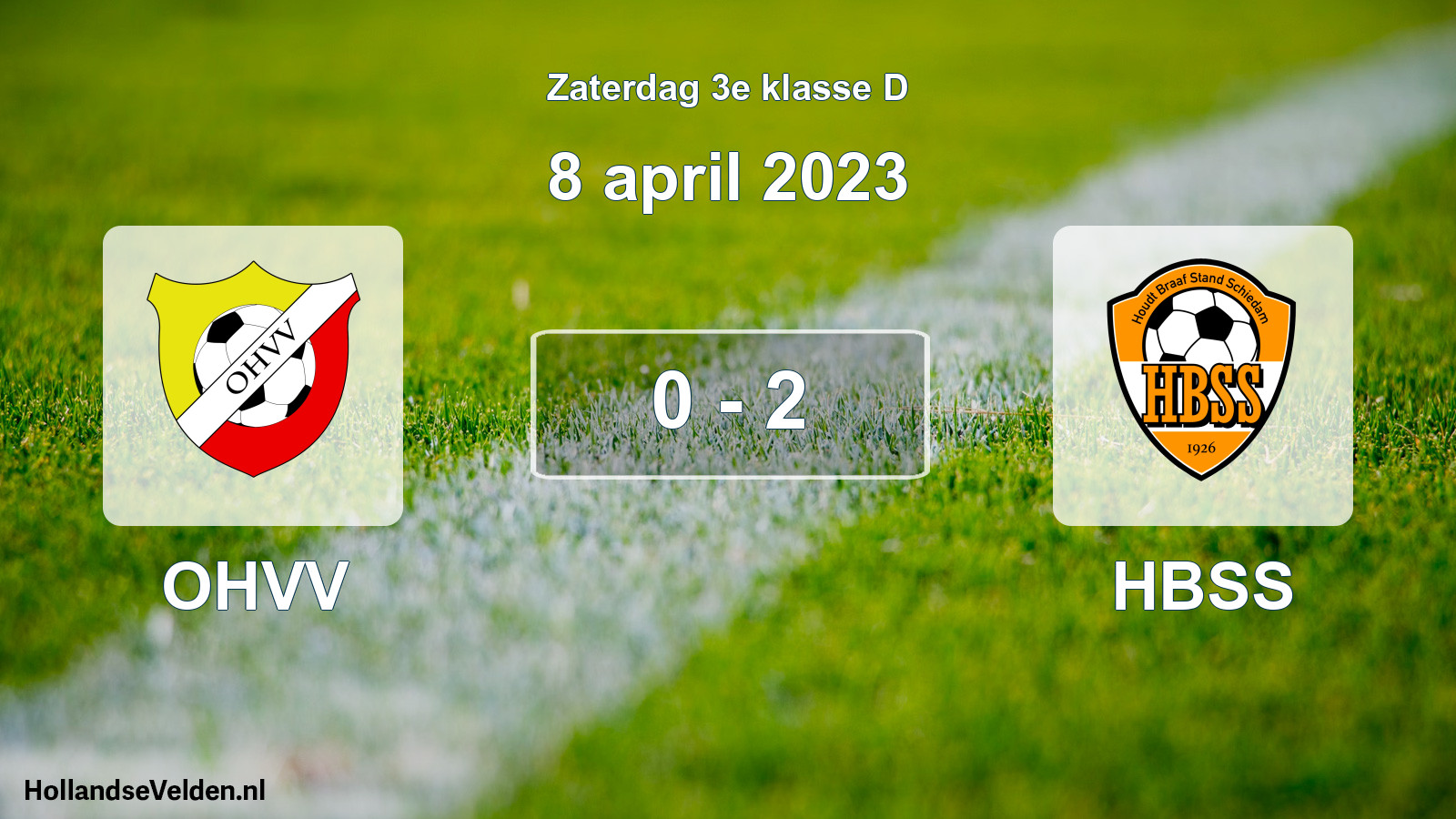 Total number of matches played: OHVV - HBSS 0 - 2 (8 April 2023)