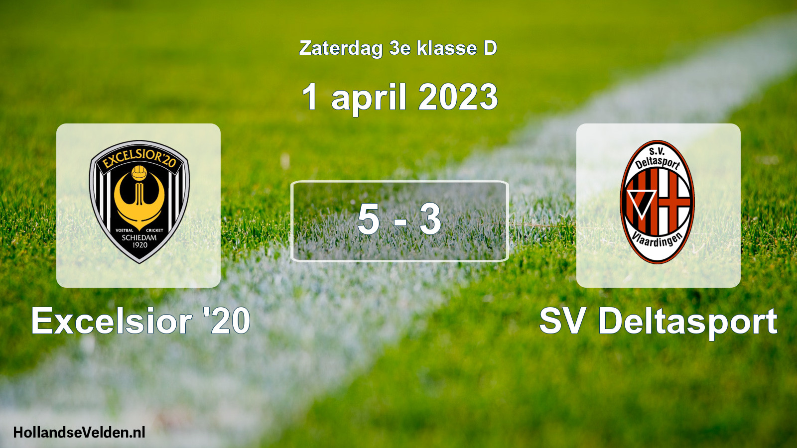 Total number of matches played: Excelsior '20 - SV Deltasport 5 - 3 (1 April 2023)