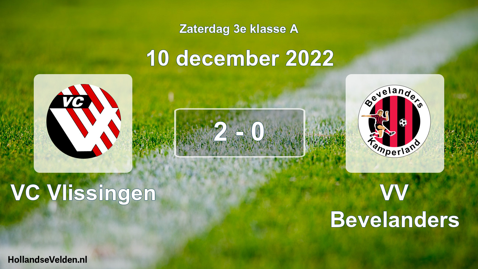 Total number of matches played: VC Vlissingen - VV Bevelanders 2 - 0 (10 December 2022)