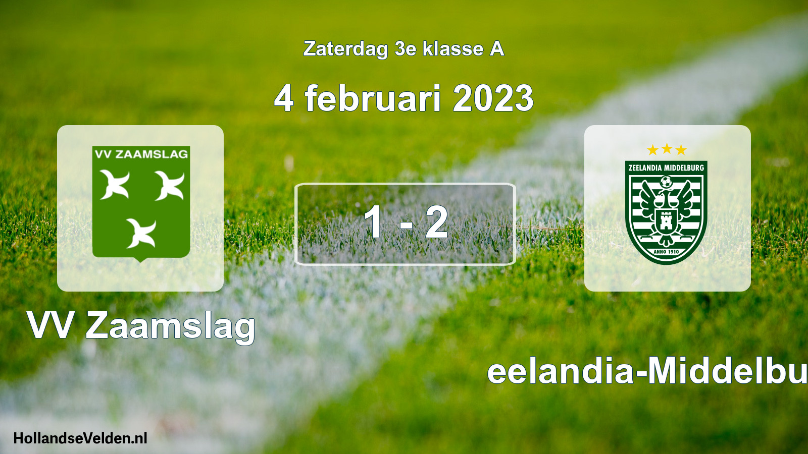 Total number of matches played: VV Zaamslag - Zeelandia-Middelburg 1 - 2 (4 February 2023)