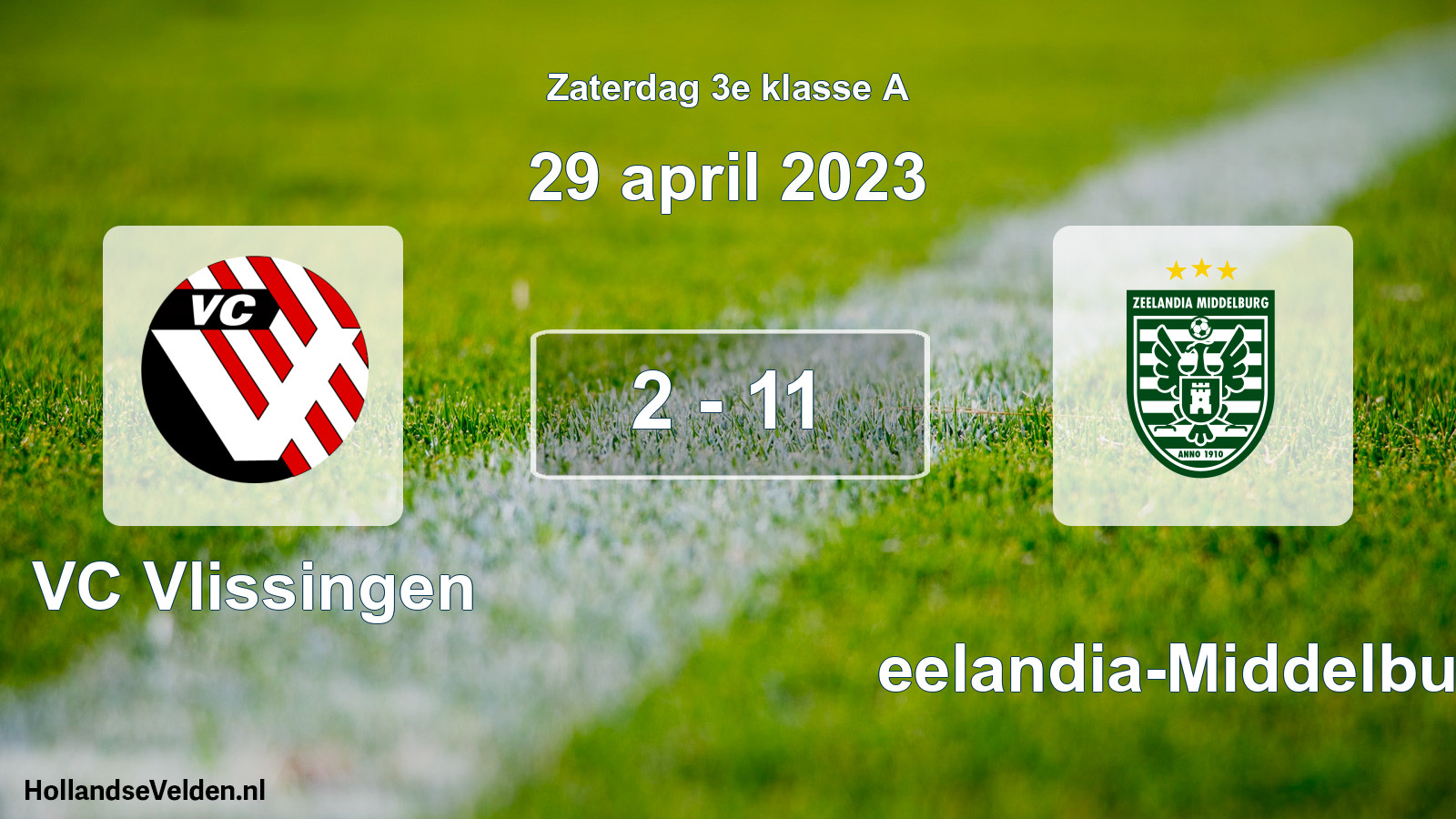 Total number of matches played: VC Vlissingen - Zeelandia-Middelburg 2 - 11 (29 April 2023)