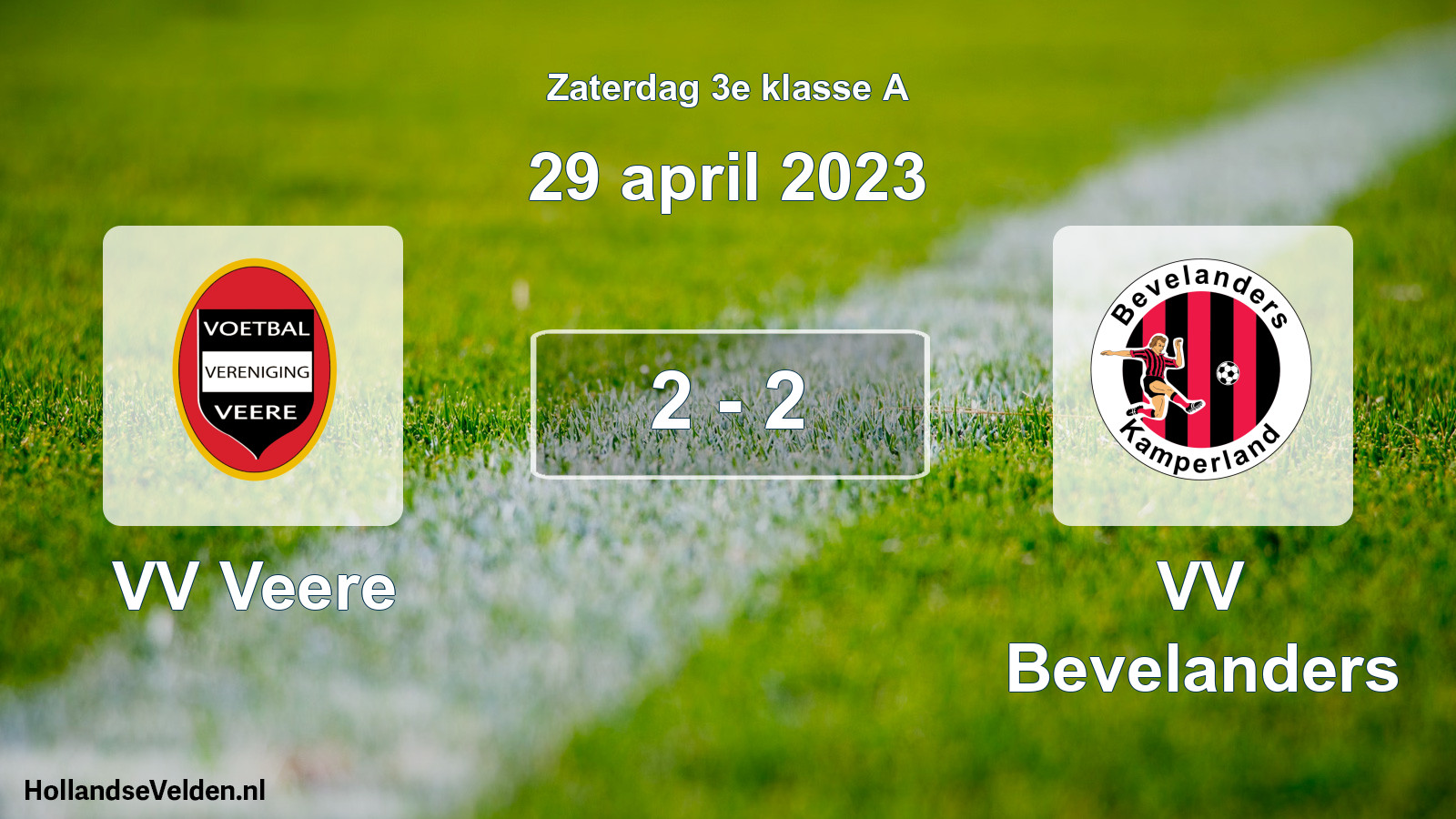 Total number of matches played: VV Veere - VV Bevelanders 2 - 2 (29 April 2023)