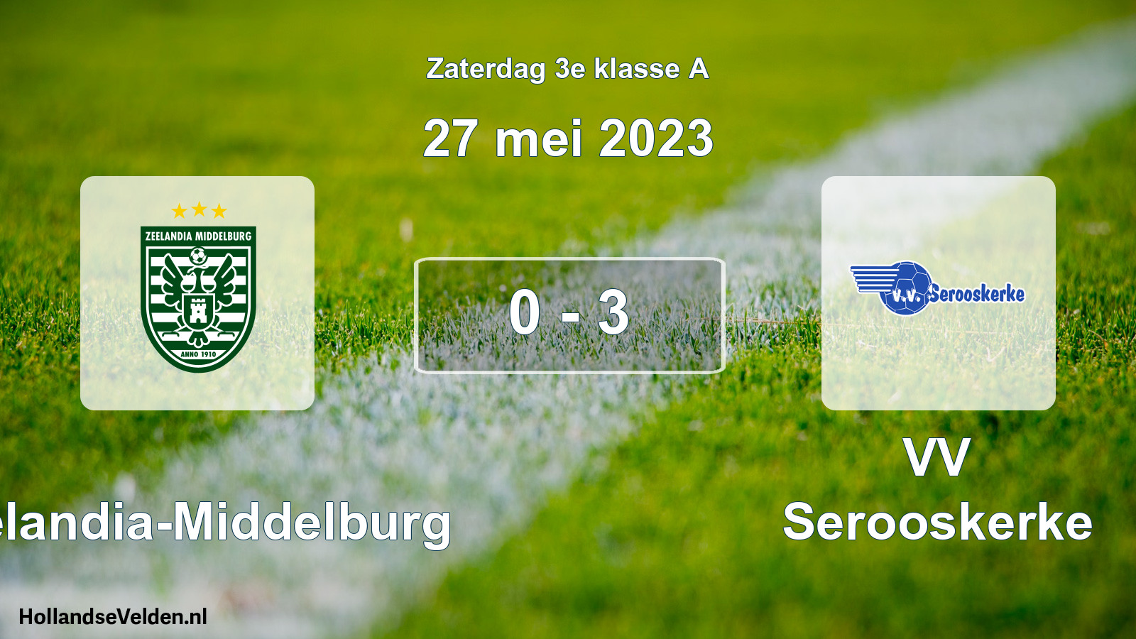 Total number of matches played: Zeelandia-Middelburg - VV Serooskerke 0 - 3 (27 May 2023)