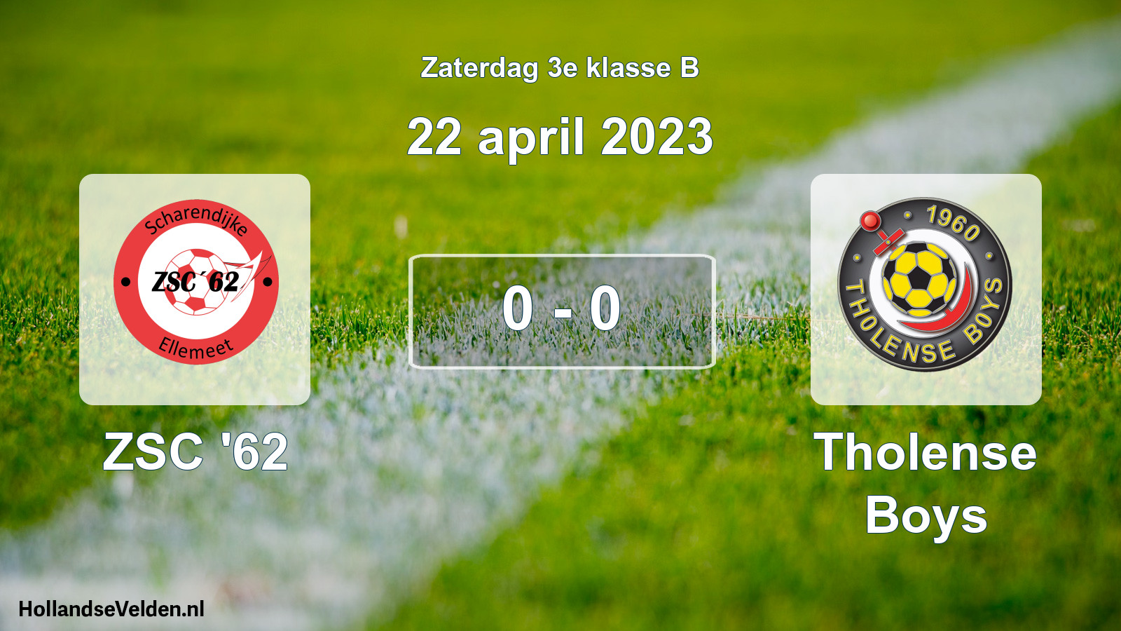Total number of matches played: ZSC '62 - Tholense Boys 0 - 0 (22 April 2023)
