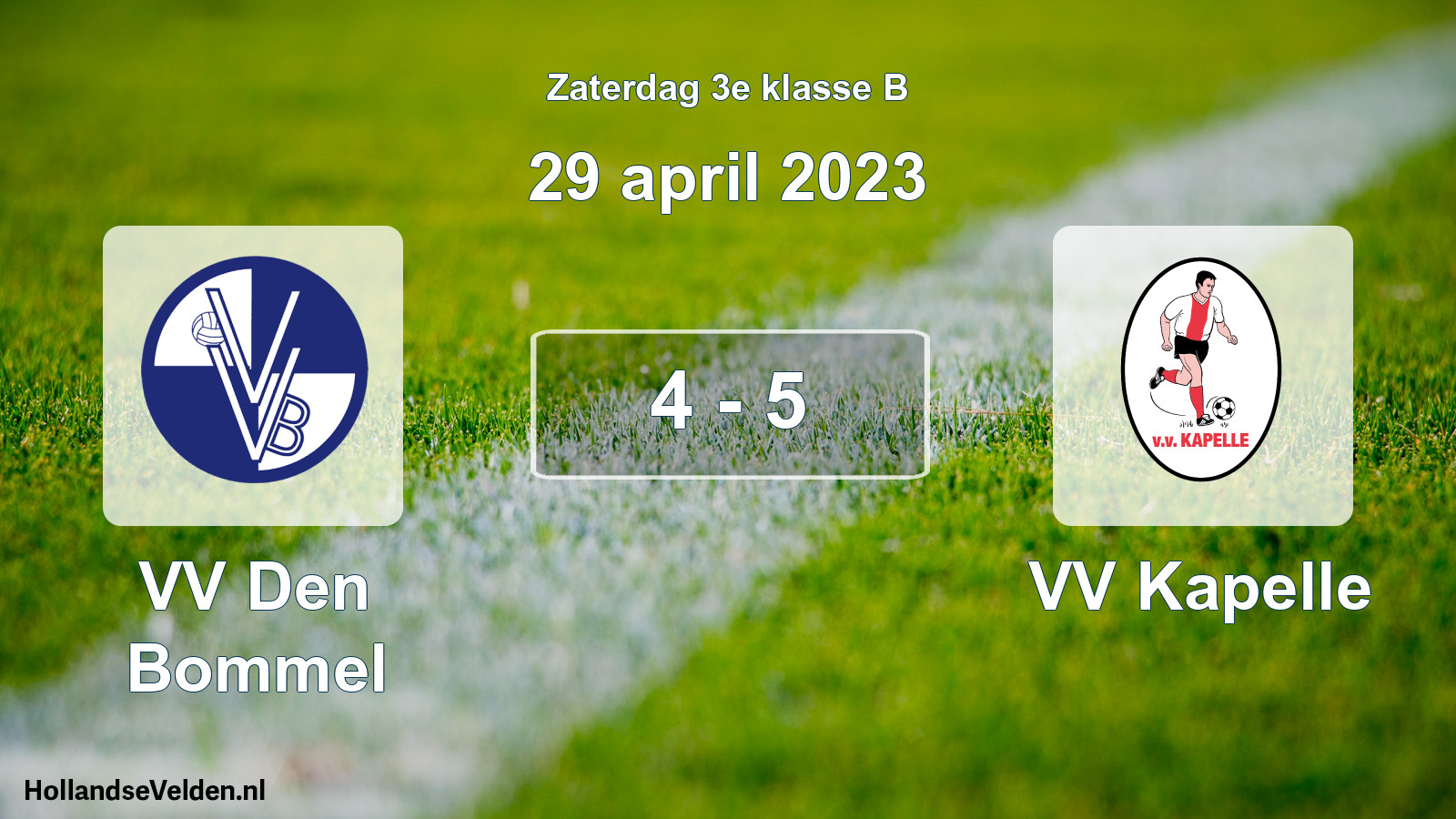 Total number of matches played: VV Den Bommel - VV Kapelle 4 - 5 (29 April 2023)
