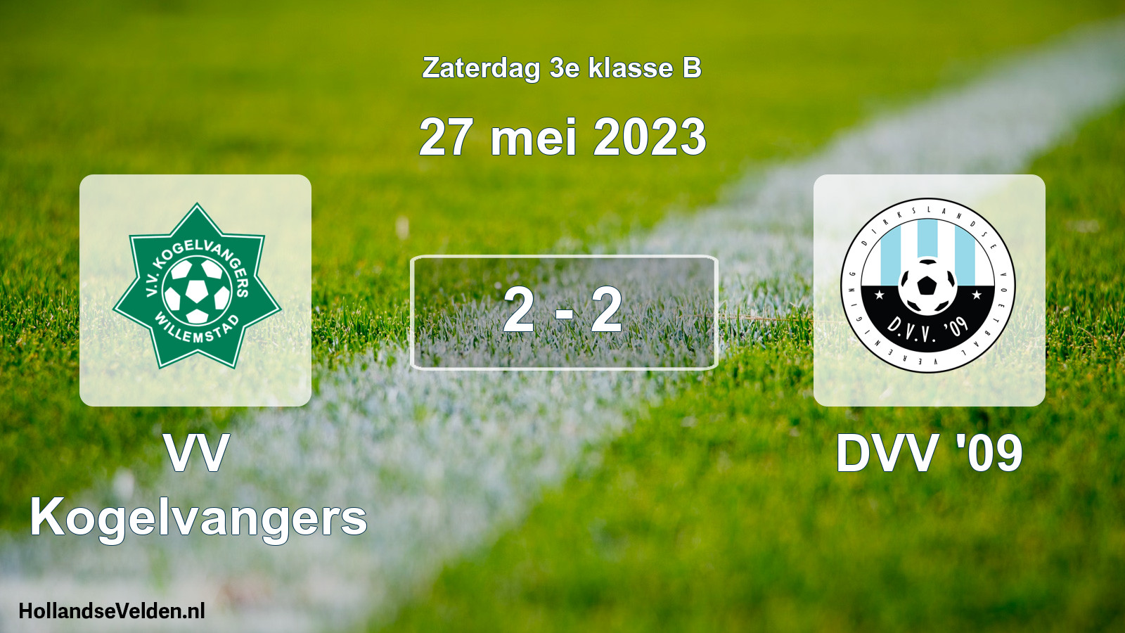 Total number of matches played: VV Kogelvangers - DVV '09 2 - 2 (27 May 2023)