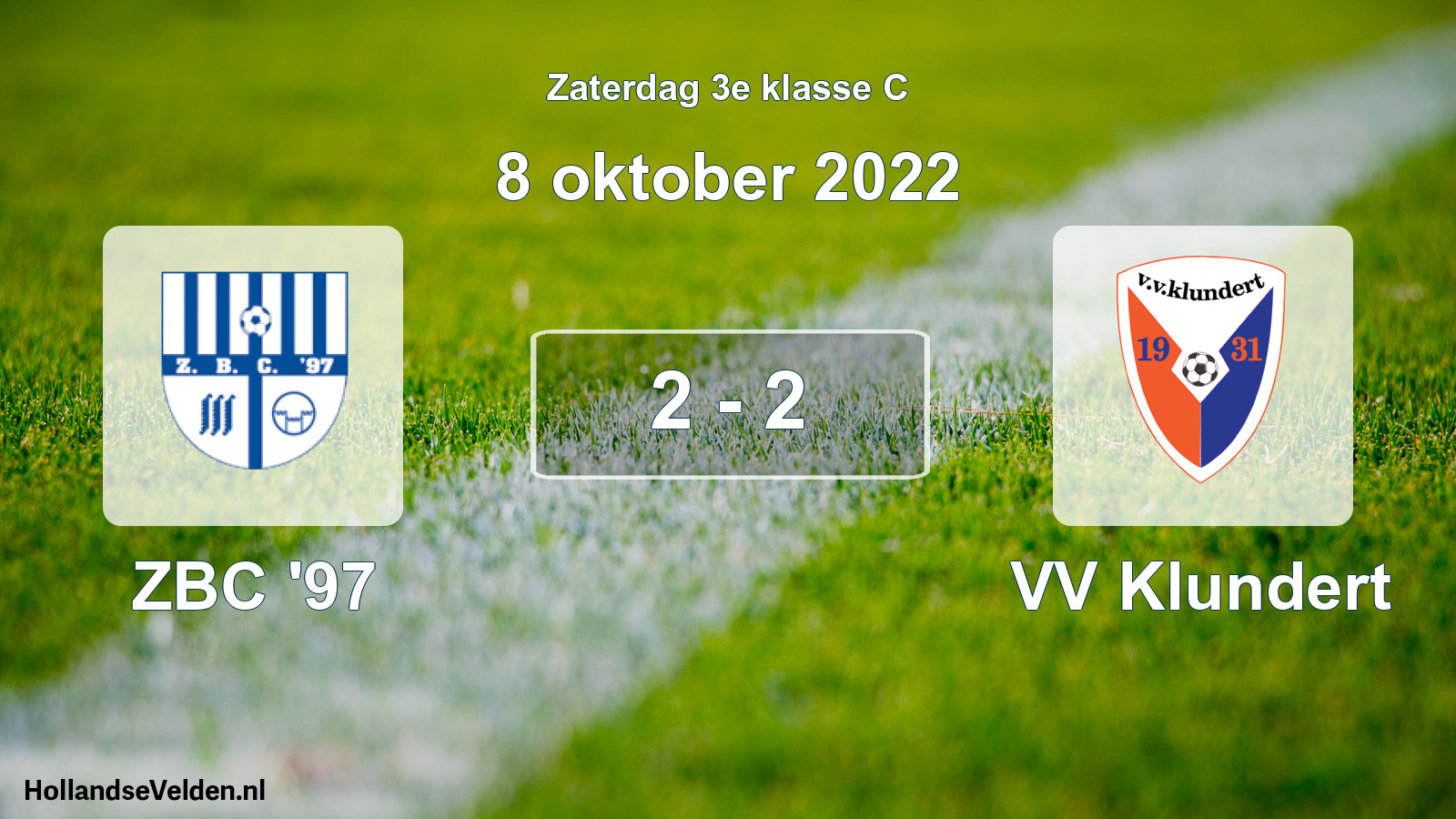 Total number of matches played: ZBC '97 - VV Klundert 2 - 2 (8 October 2022)