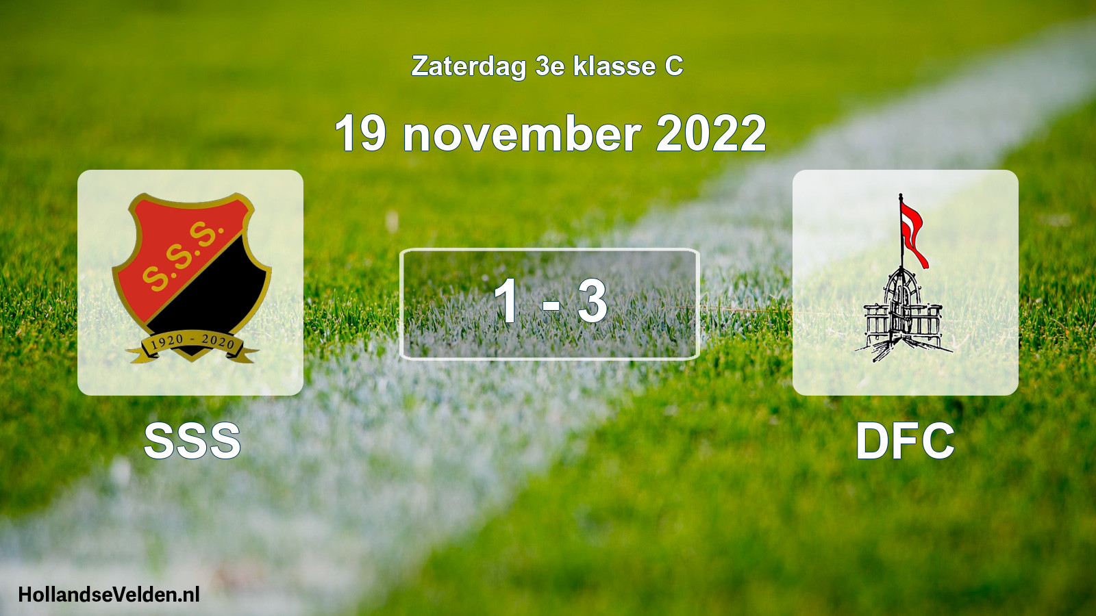 Total number of matches played: SSS - DFC 1 - 3 (19 November 2022)