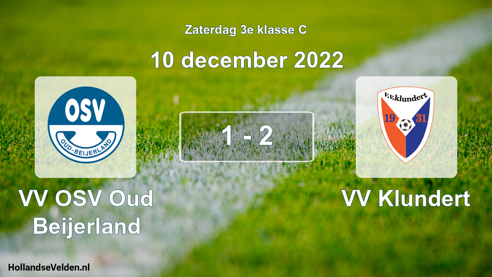 Total number of matches played: VV OSV Oud Beijerland - VV Klundert 1 - 2 (10 December 2022)