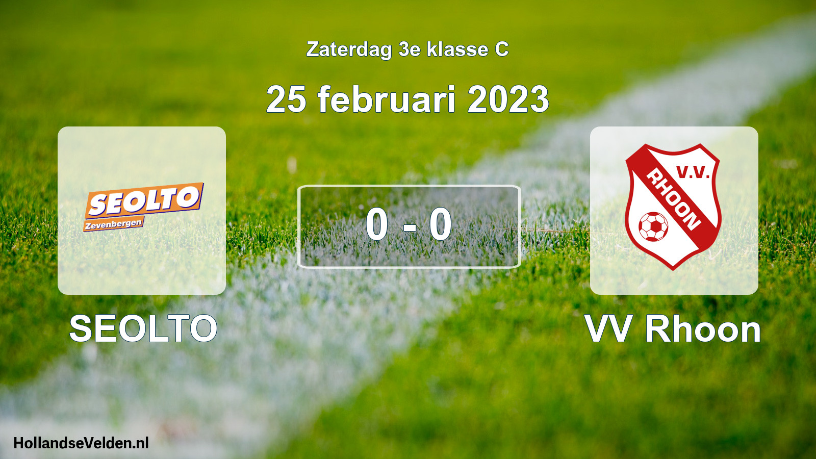 Total number of matches played: SEOLTO - VV Rhoon 0 - 0 (25 February 2023)