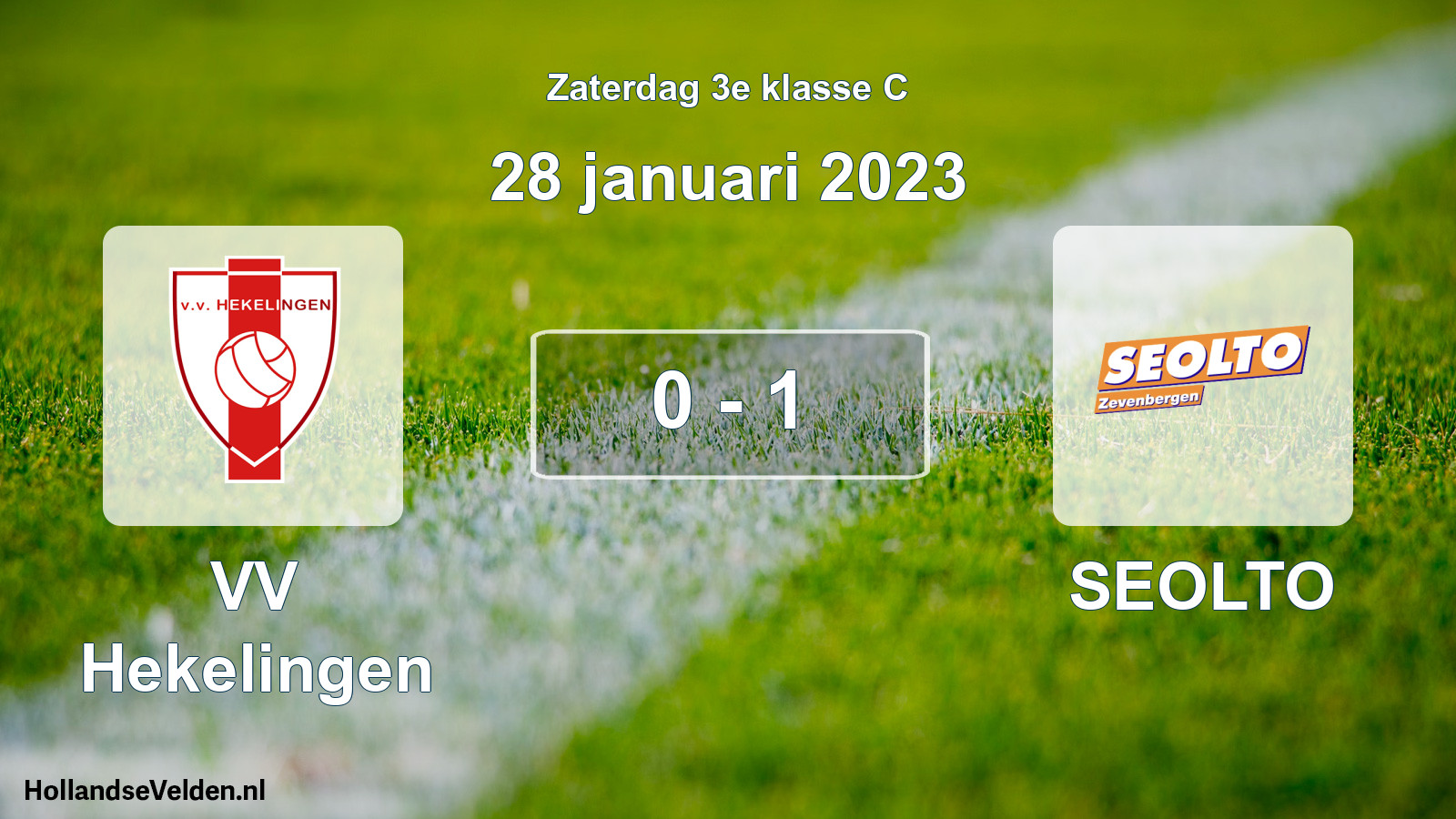 Total number of matches played: VV Hekelingen - SEOLTO 0 - 1 (28 January 2023)