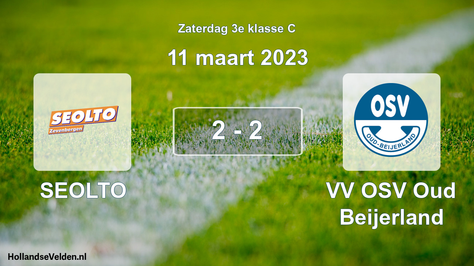 Total number of matches played: SEOLTO - VV OSV Oud Beijerland 2 - 2 (11 March 2023)
