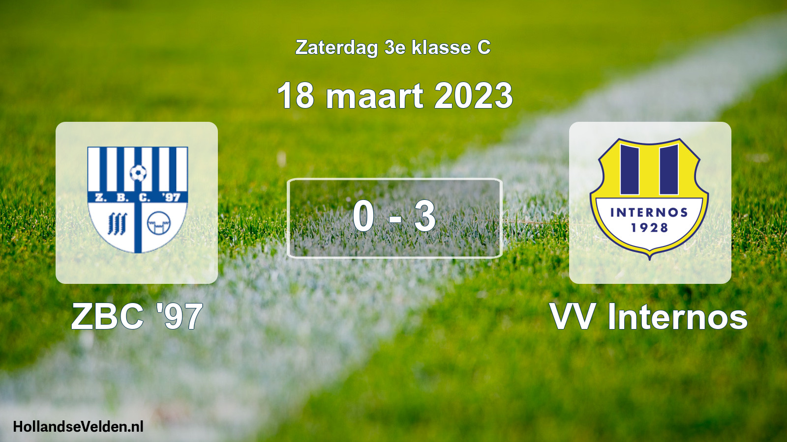 Total number of matches played: ZBC '97 - VV Internos 0 - 3 (18 March 2023)
